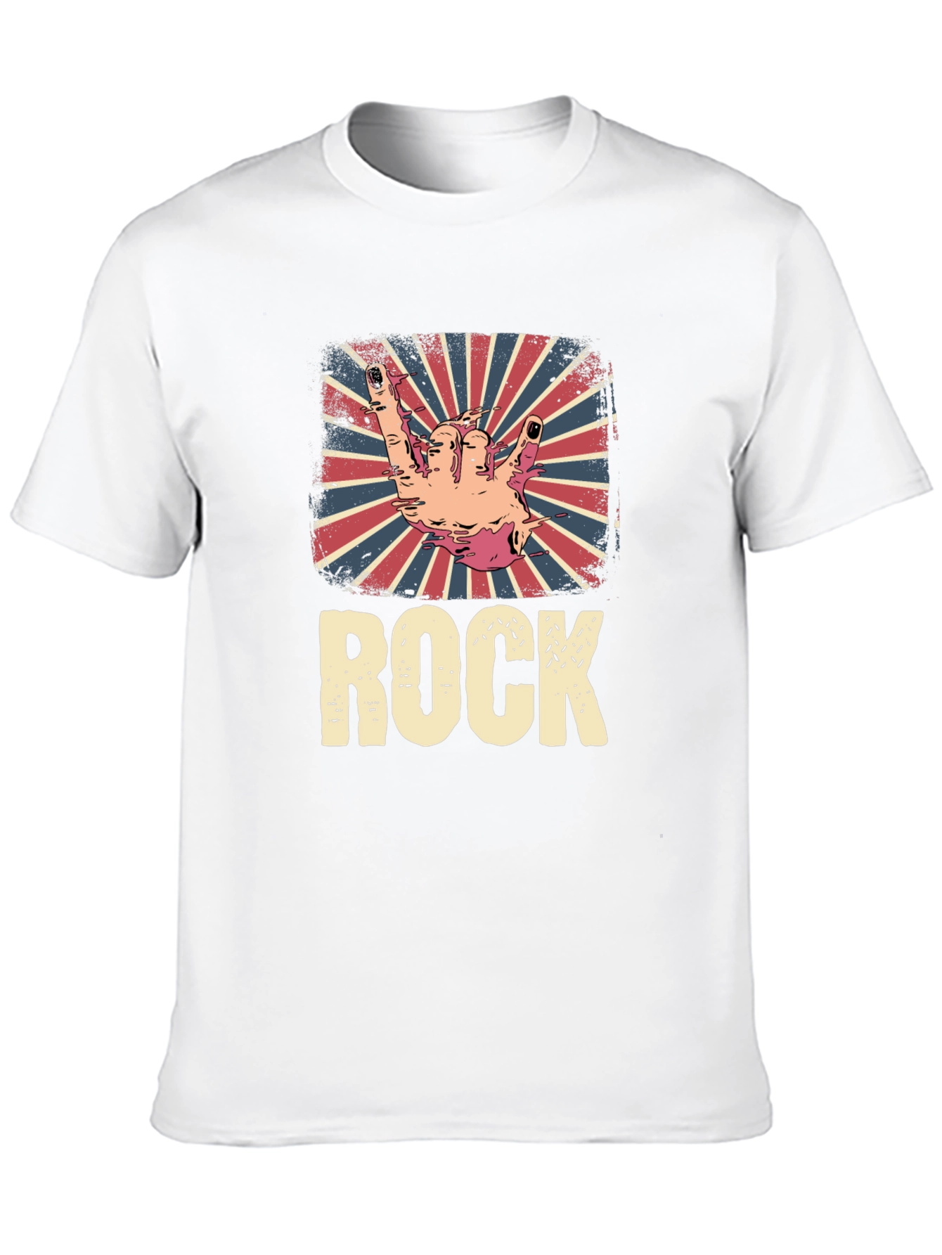 Retro Rock Hand Sign T-Shirt
