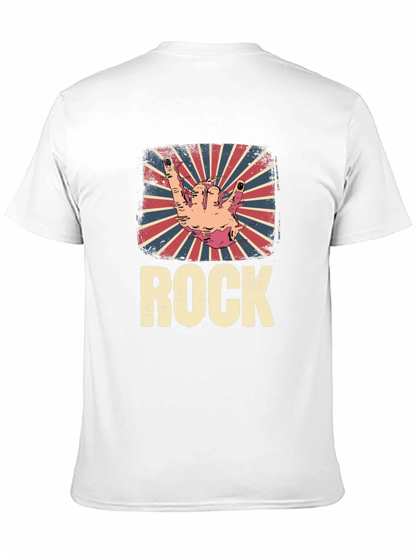 Retro Rock Hand Sign T-Shirt