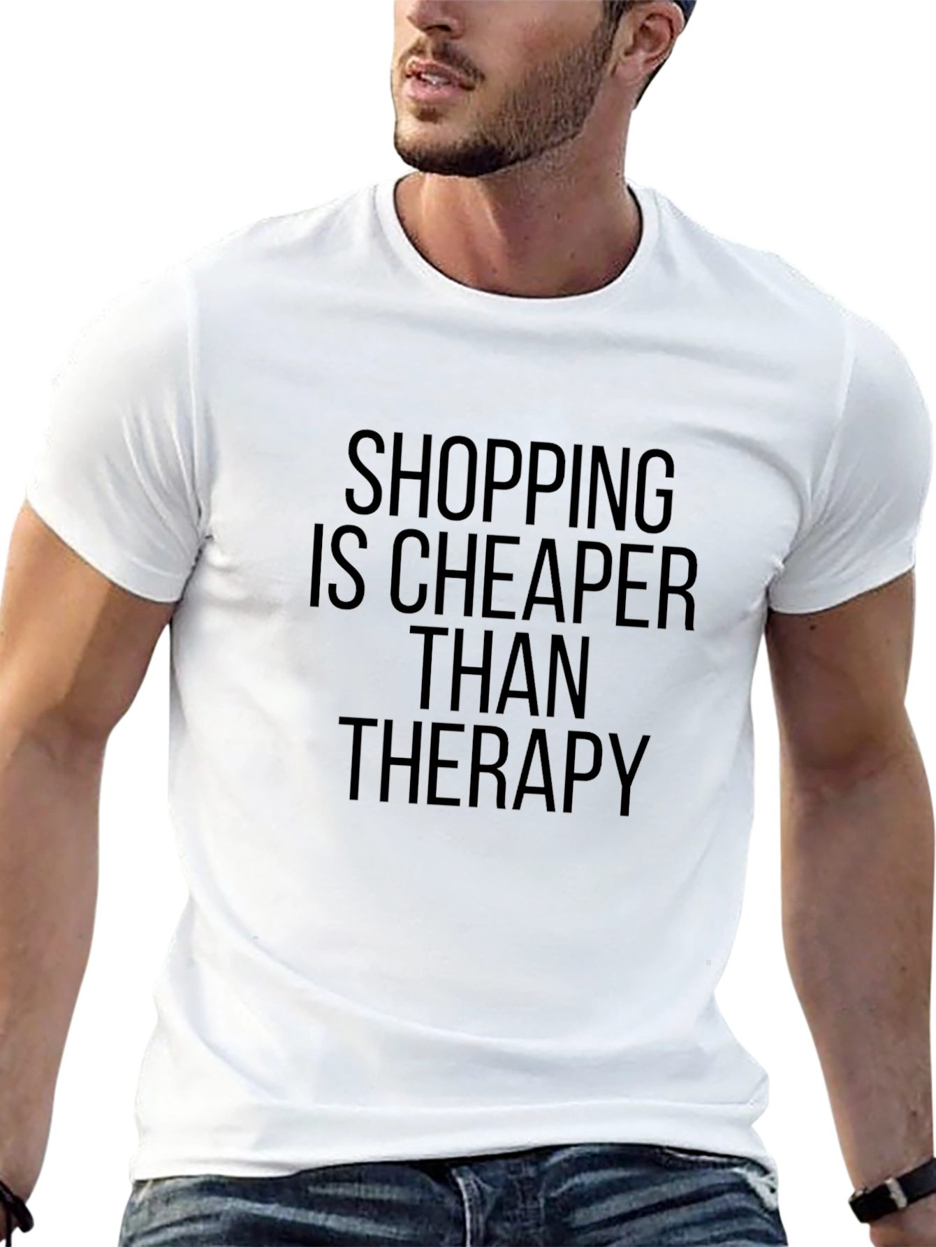 Shopping Is Cheaper Than Therapy T-Shirt