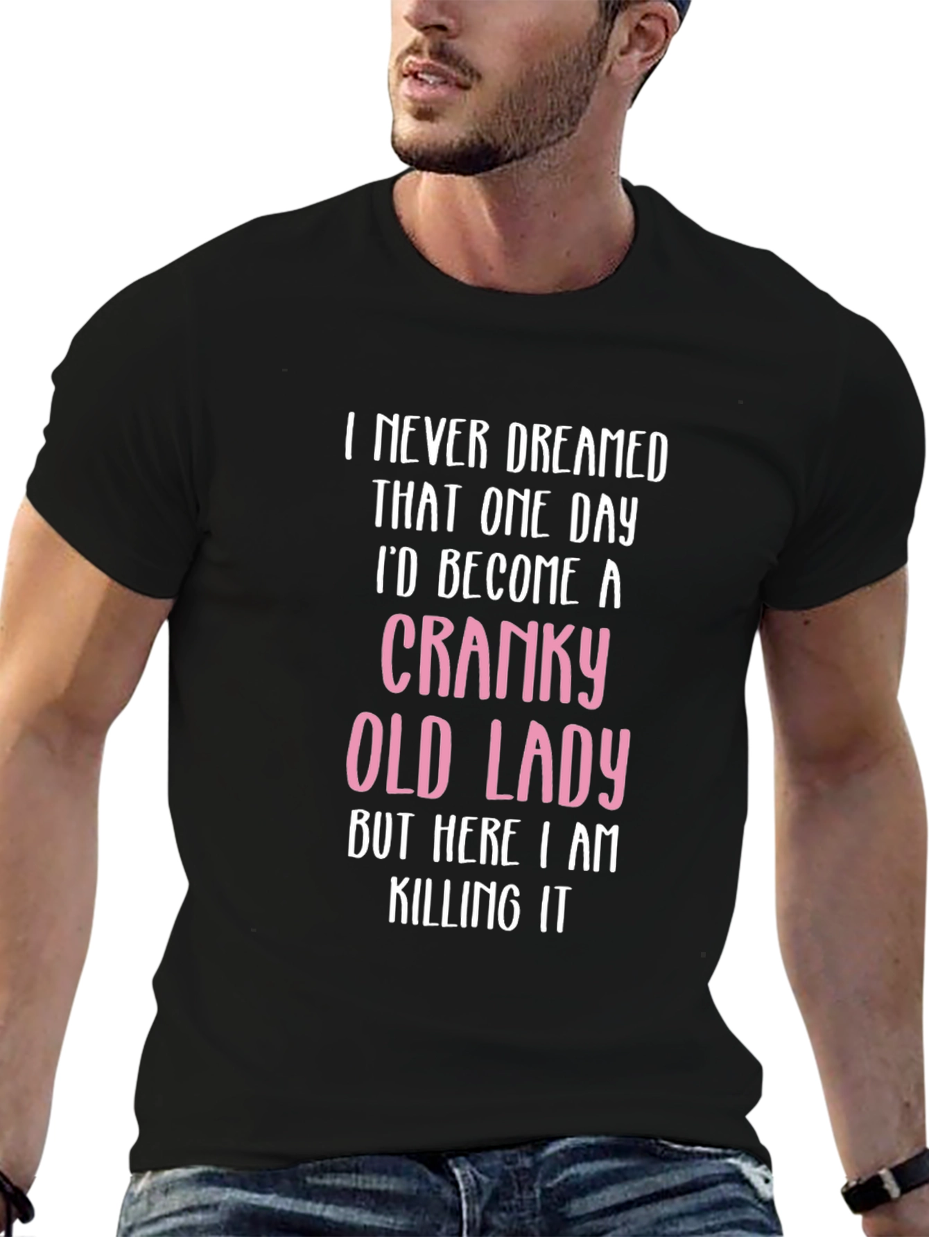 Cranky Old Lady T-Shirt - Funny Novelty Tee