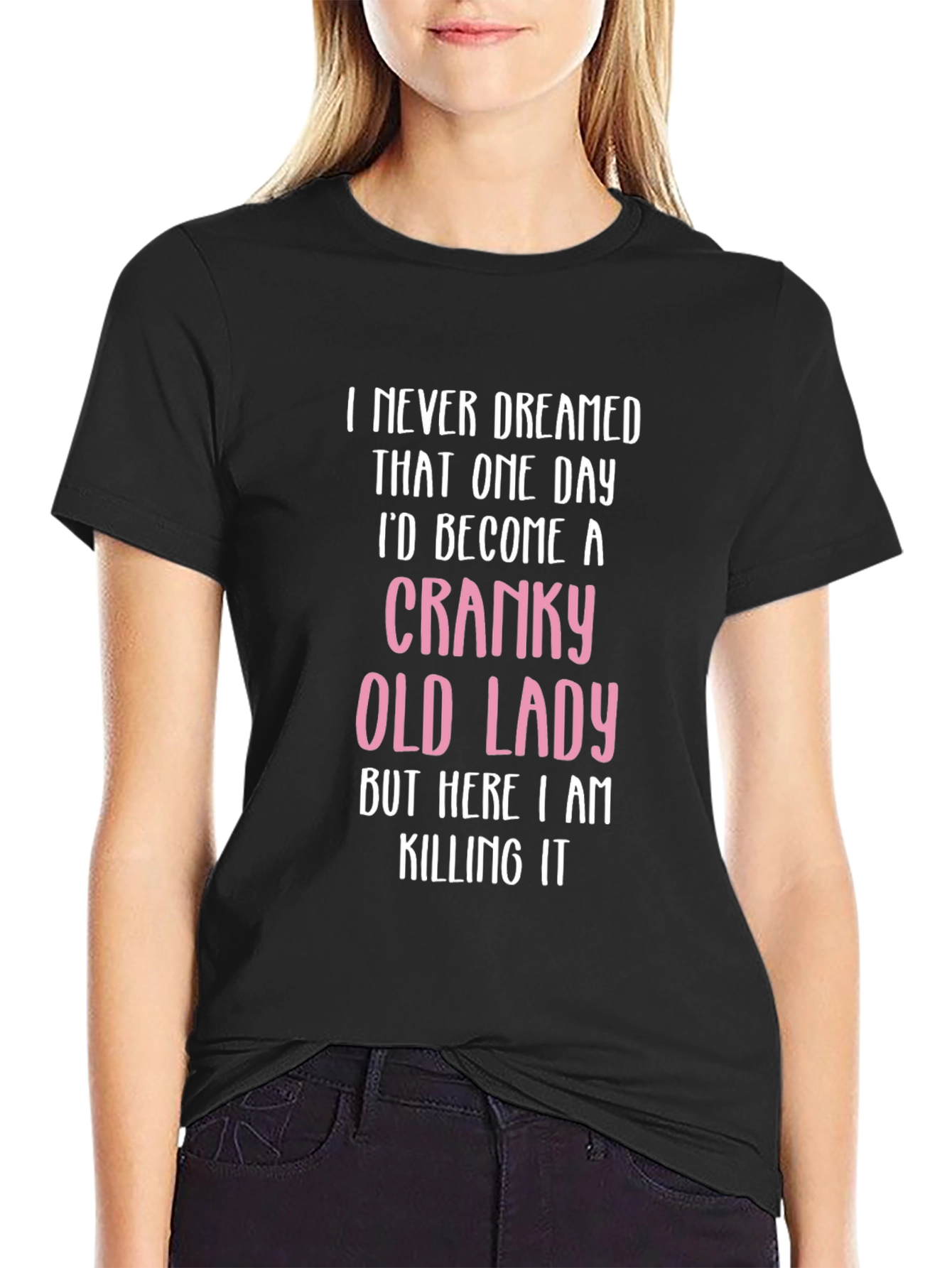 Cranky Old Lady T-Shirt - Funny Novelty Tee