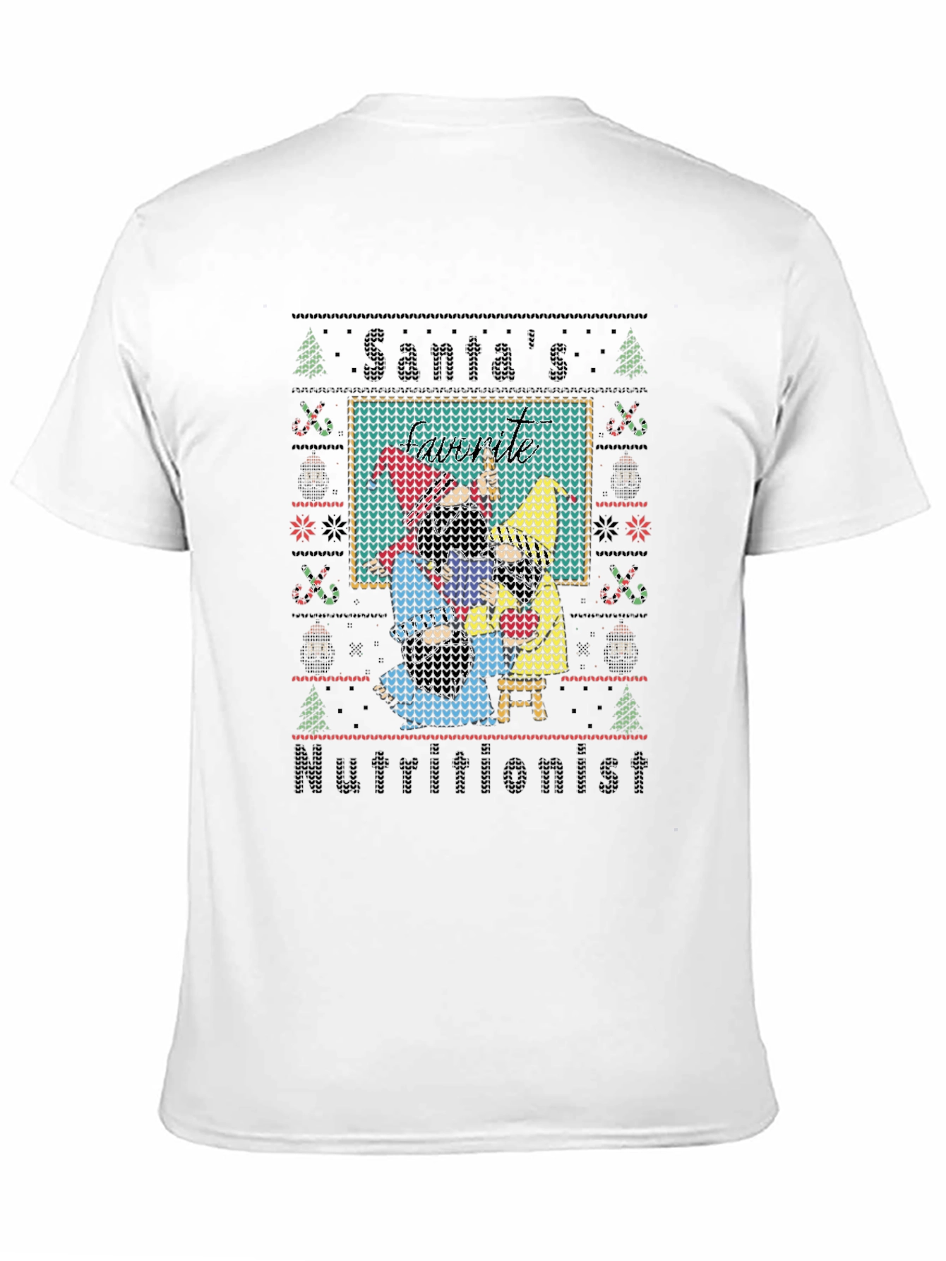 Santas Nutritionist Ugly Christmas Sweater T-Shirt