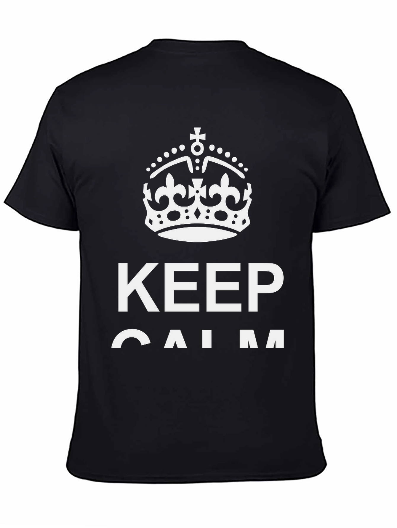 Keep Calm Graphic Tee - Black