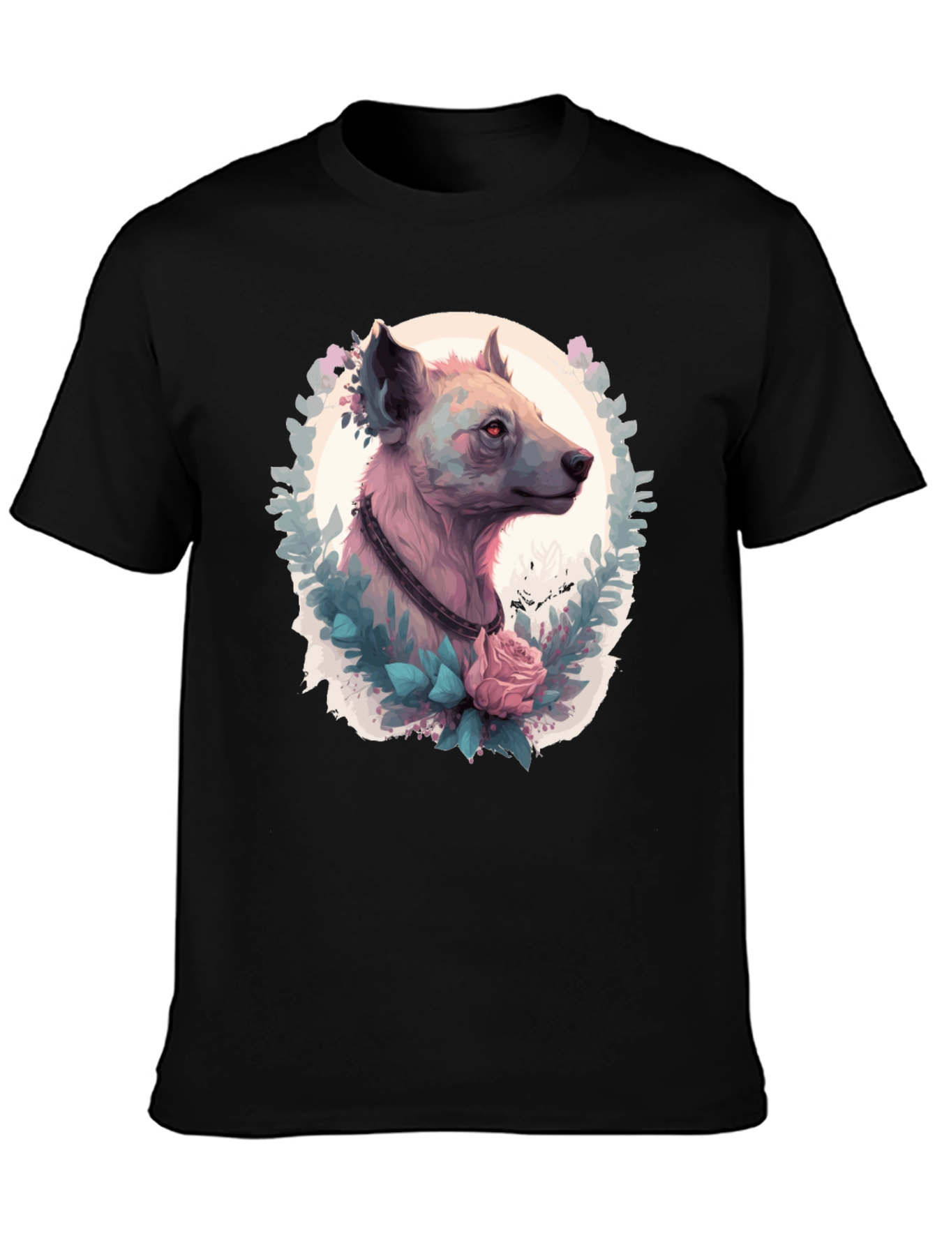 Hyena Portrait T-Shirt - Unique Animal Graphic Tee