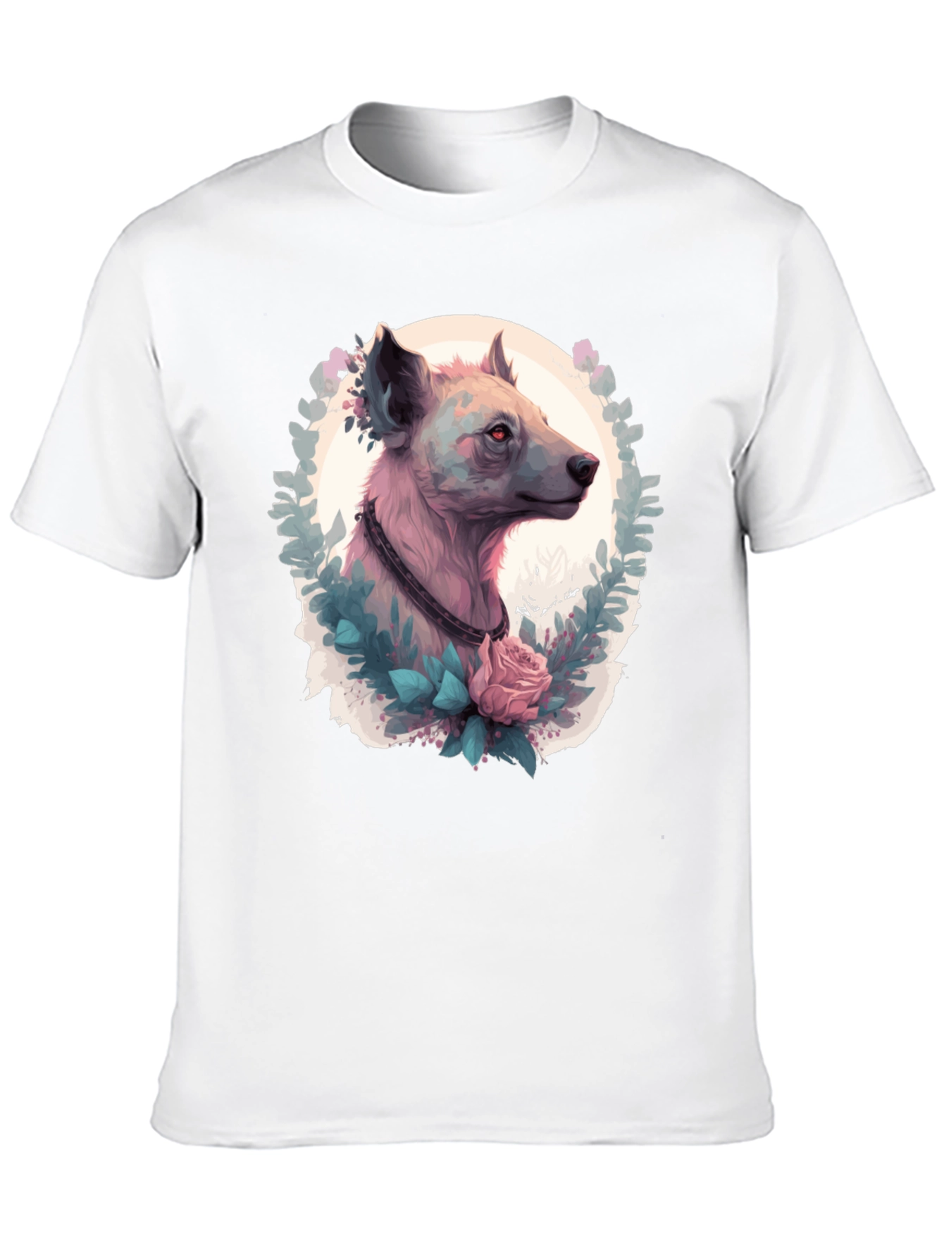 Hyena Portrait T-Shirt - Unique Animal Graphic Tee