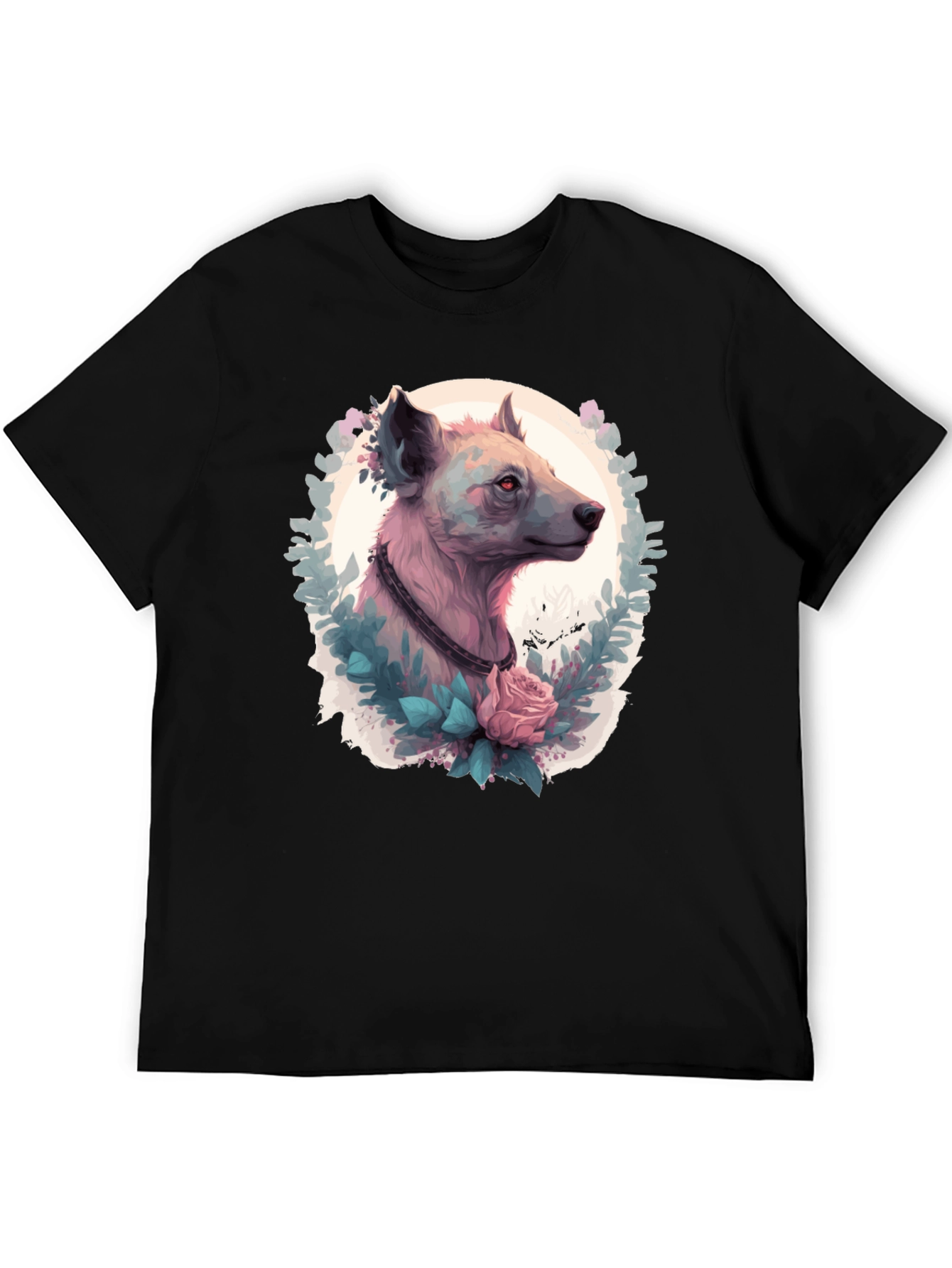 Hyena Portrait T-Shirt - Unique Animal Graphic Tee