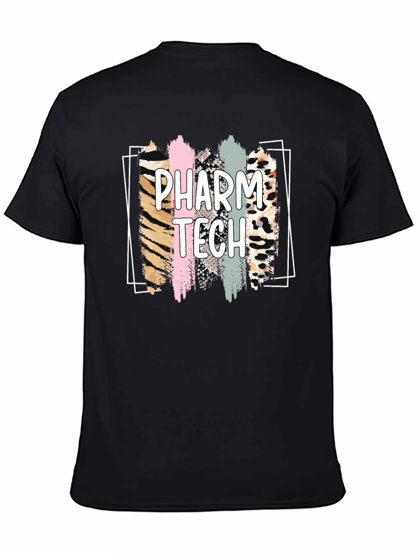Pharm Tech Animal Print Brush Stroke T-Shirt