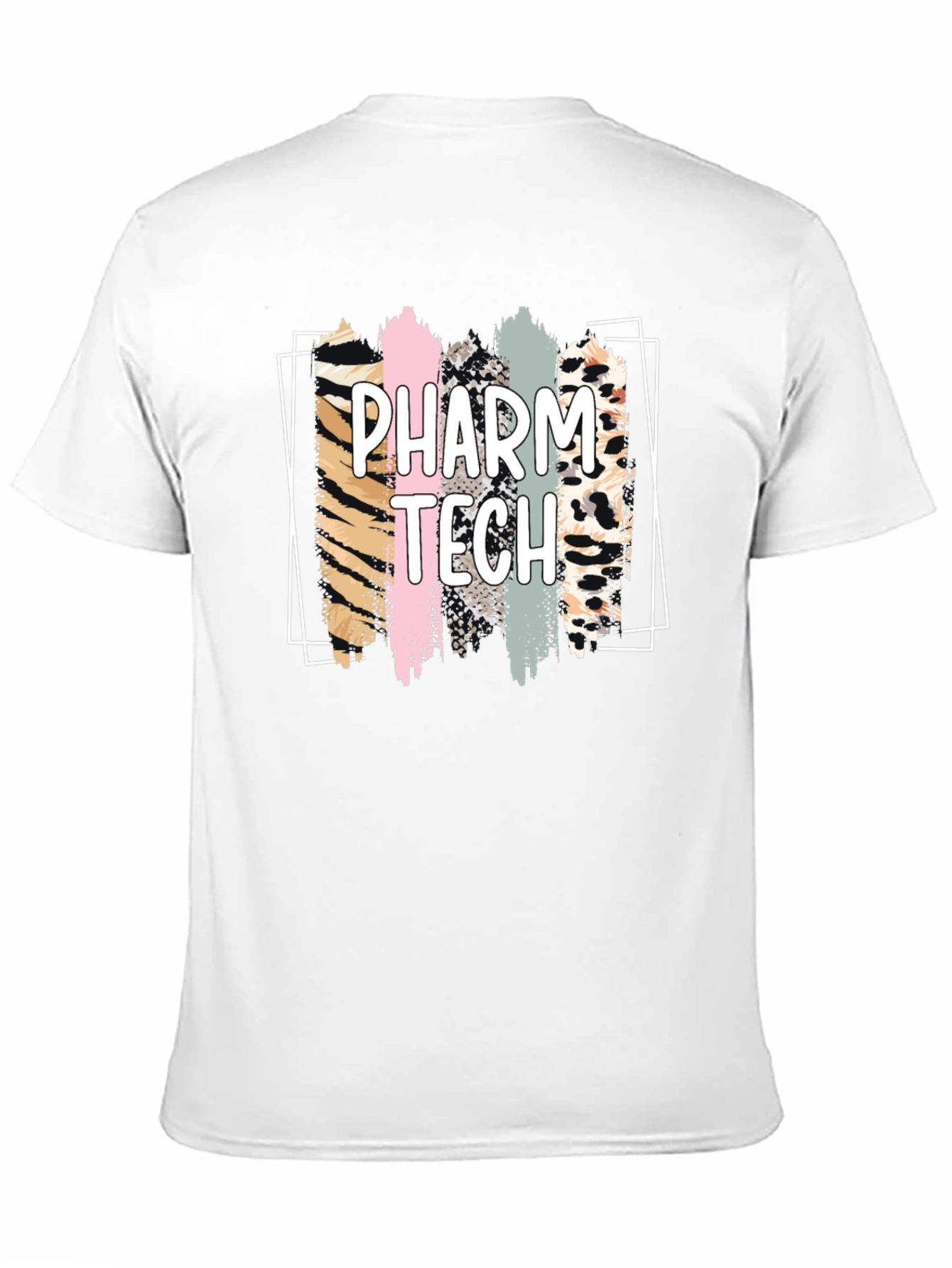 Pharm Tech Animal Print Brush Stroke T-Shirt