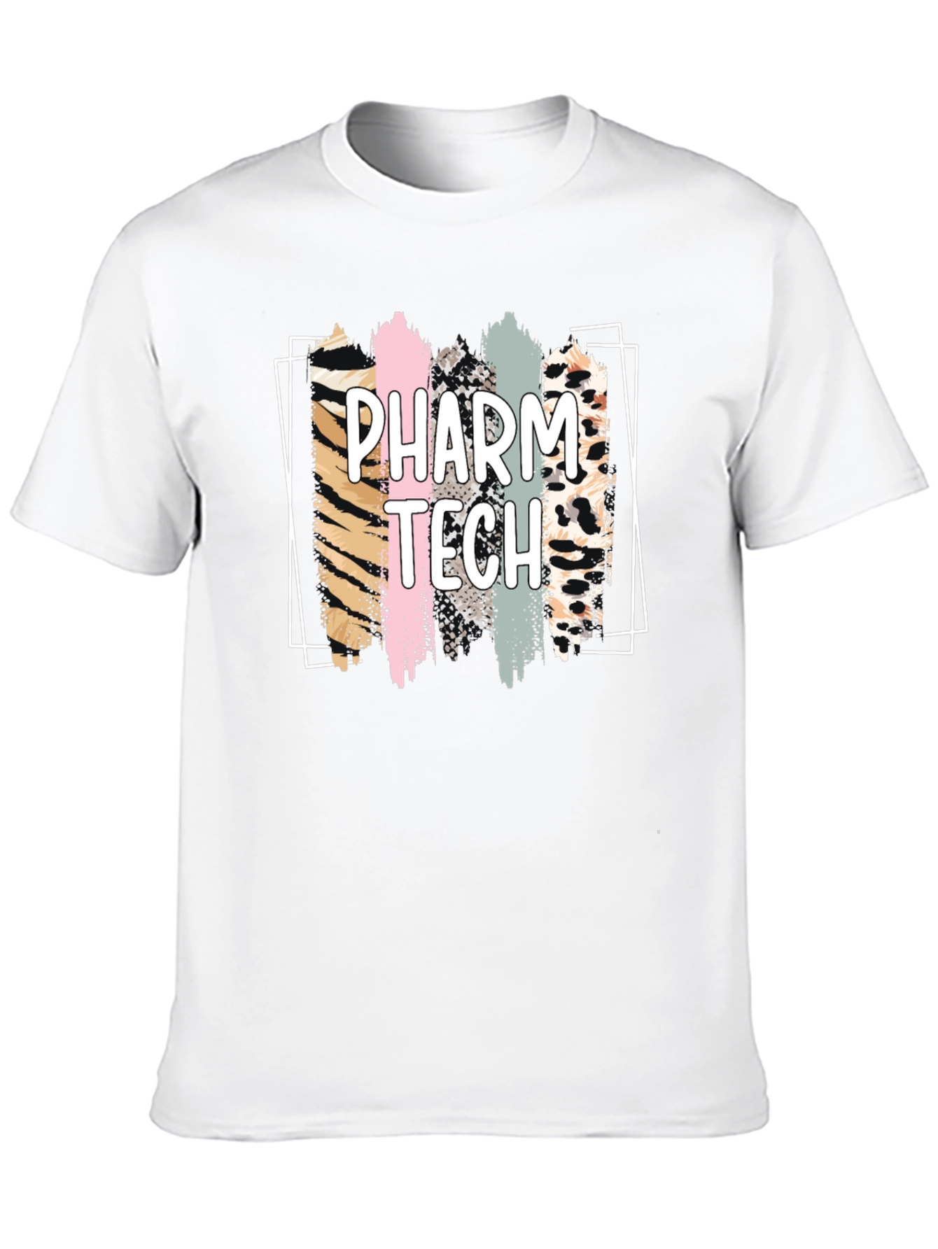 Pharm Tech Animal Print Brush Stroke T-Shirt
