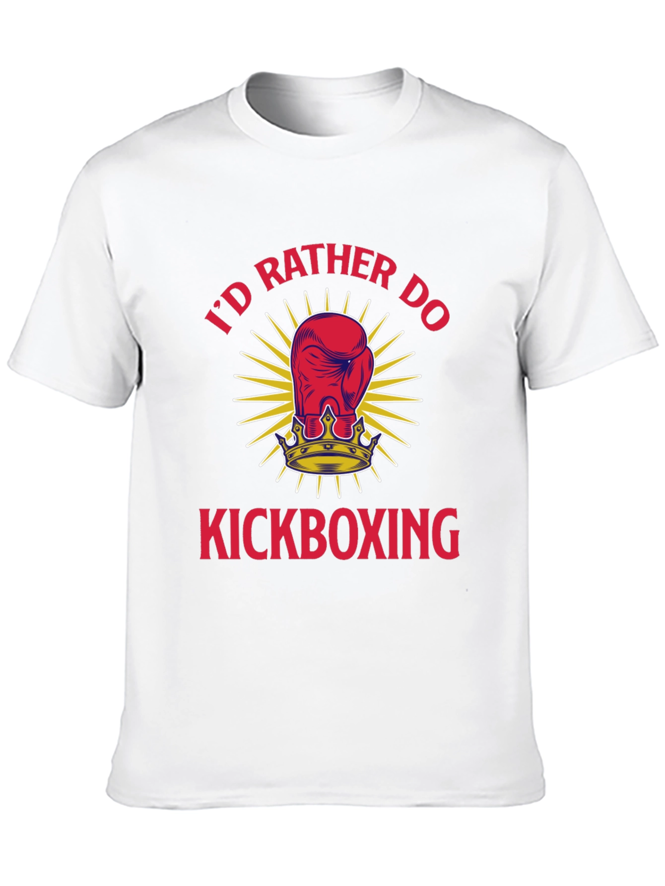 Kickboxing T-Shirt - Id Rather Do Boxing Glove Tee