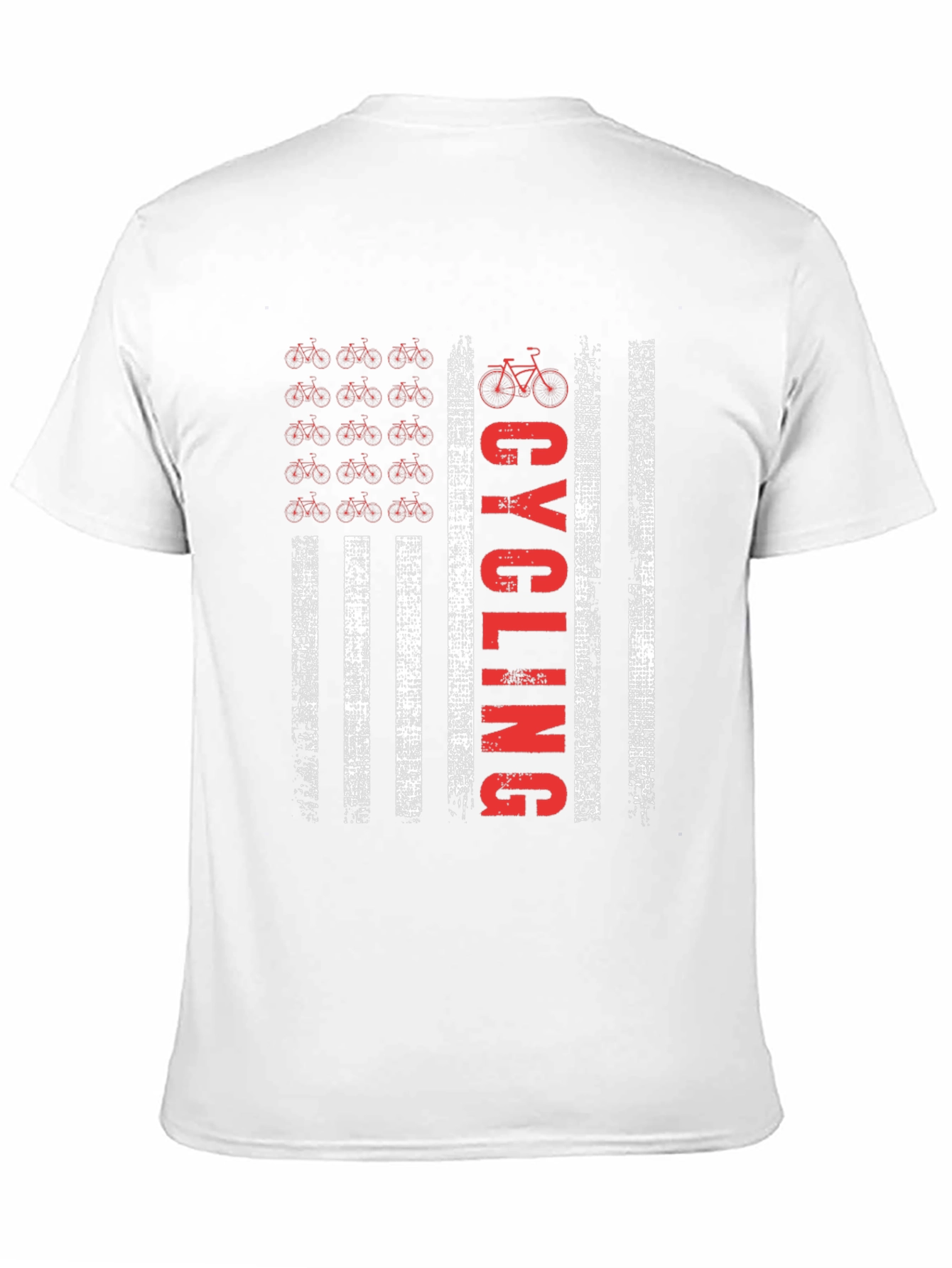 Cycling American Flag T-Shirt