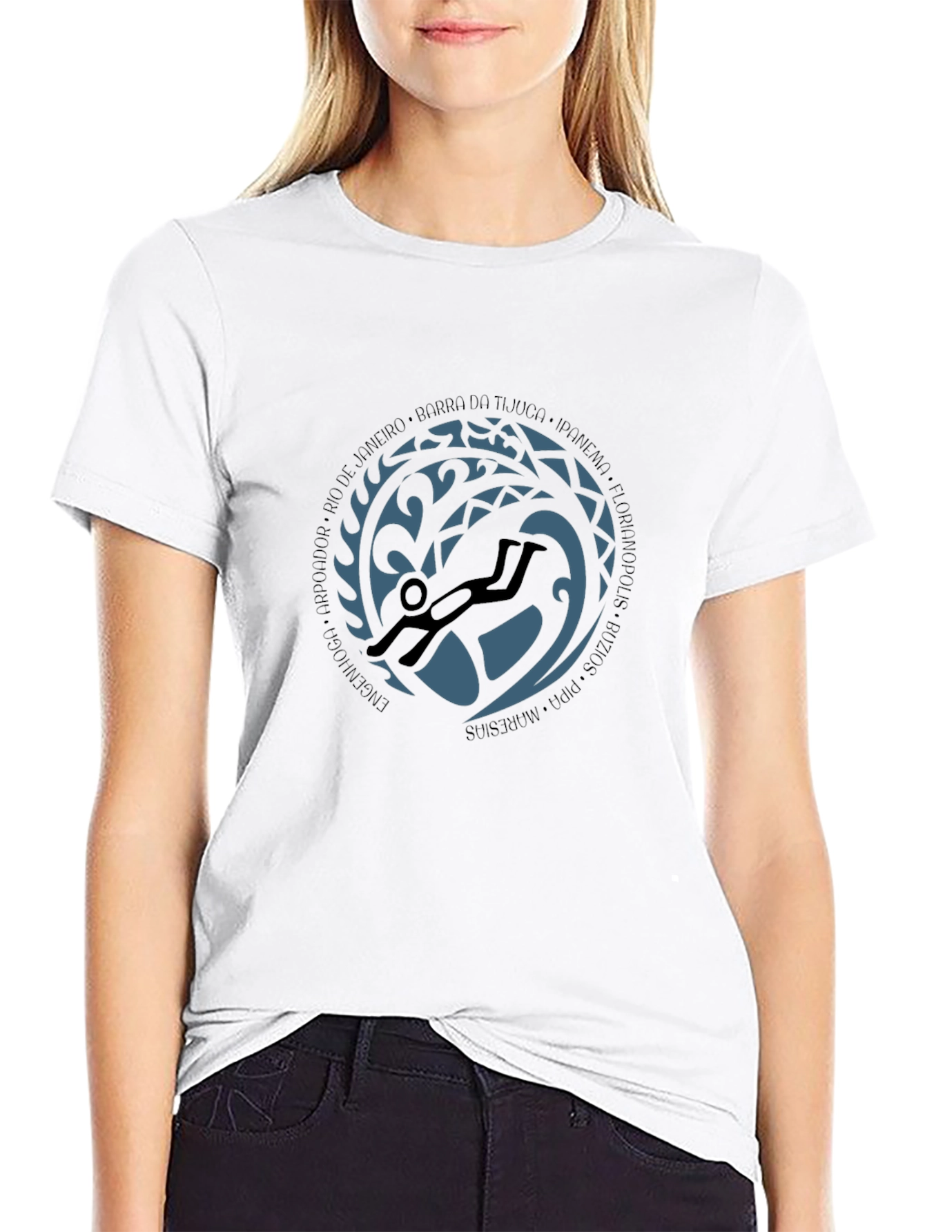 Diver Graphic Tee - Black T-Shirt