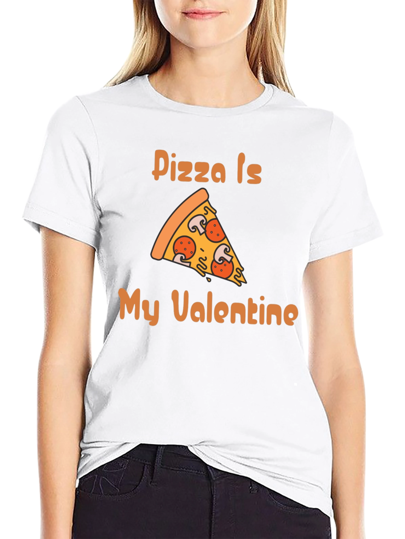 Pizza Is My Valentine Graphic T-Shirt
