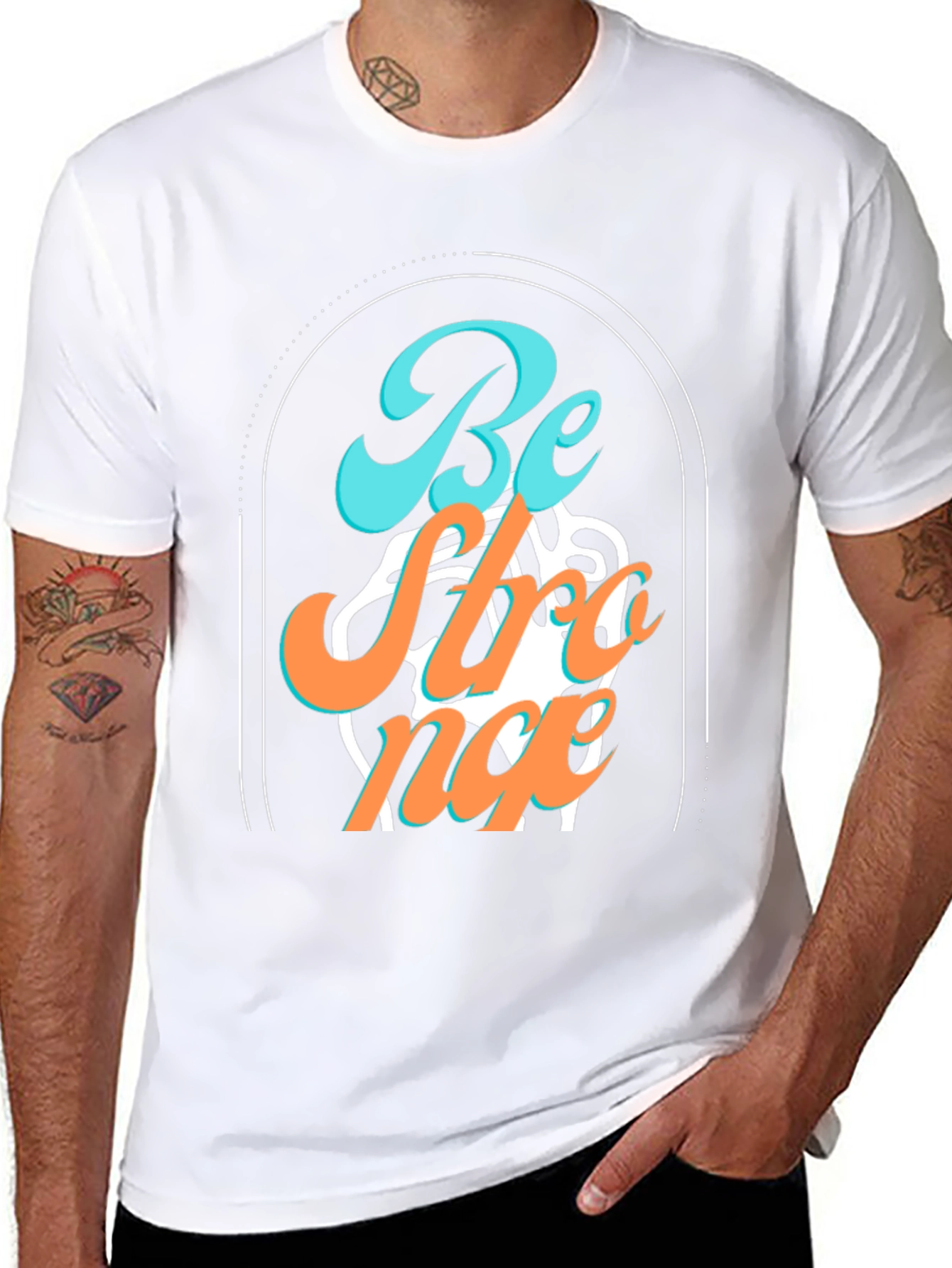 Be Strong Graphic Tee - Black Unisex Shirt