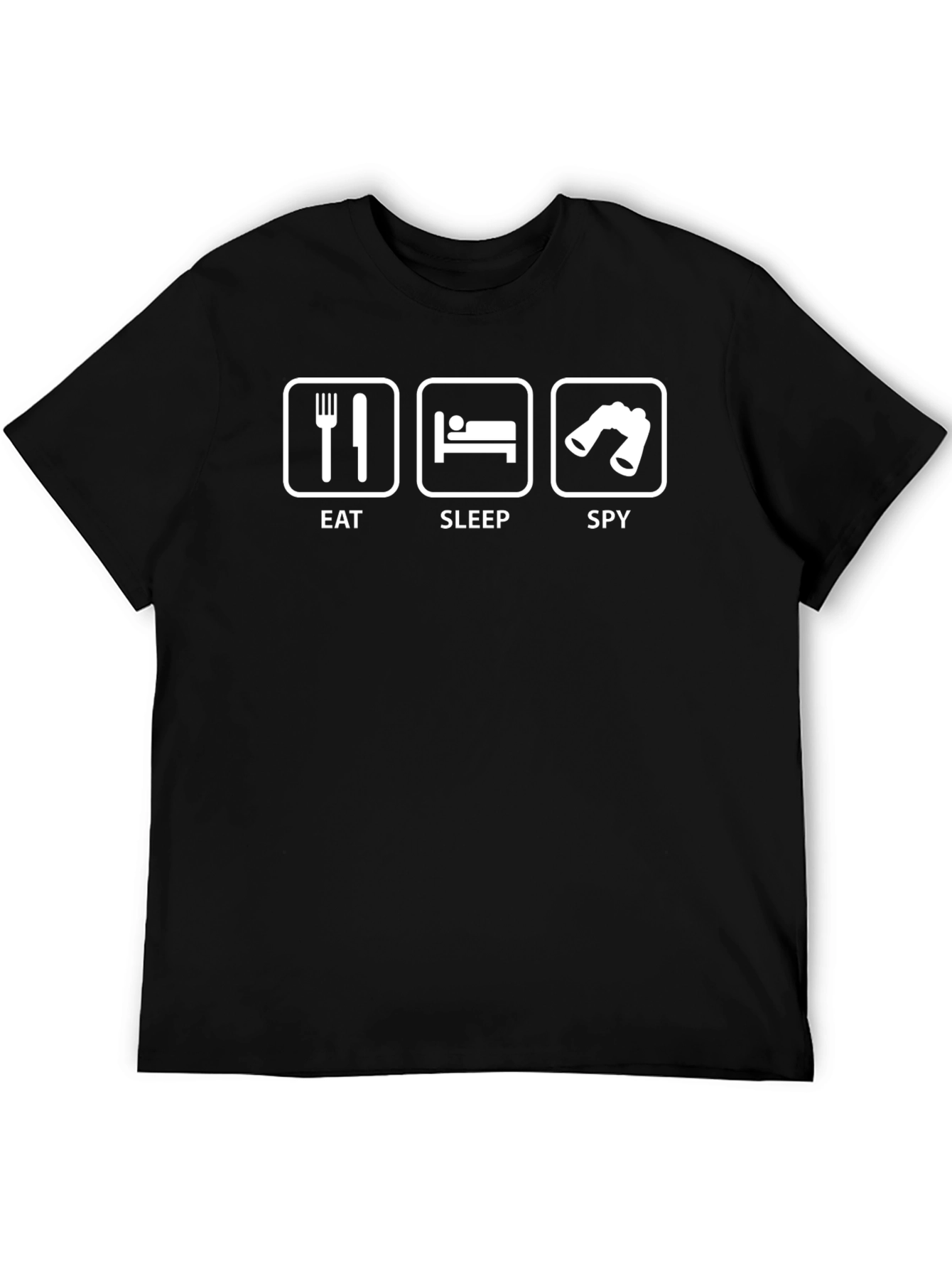 Eat Sleep Spy T-Shirt - Novelty Graphic Tee