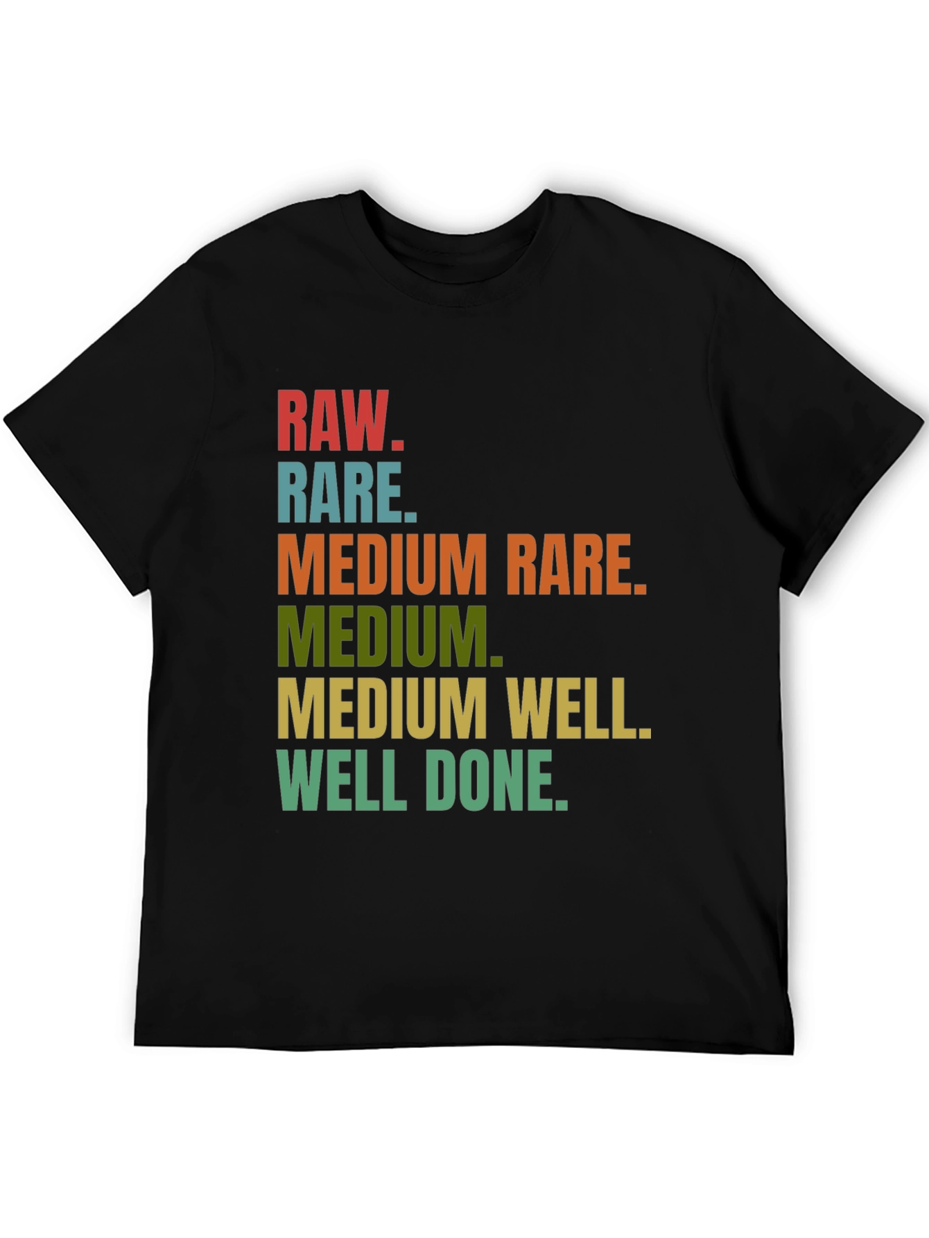 Steak Doneness T-Shirt - Funny Grilling Tee