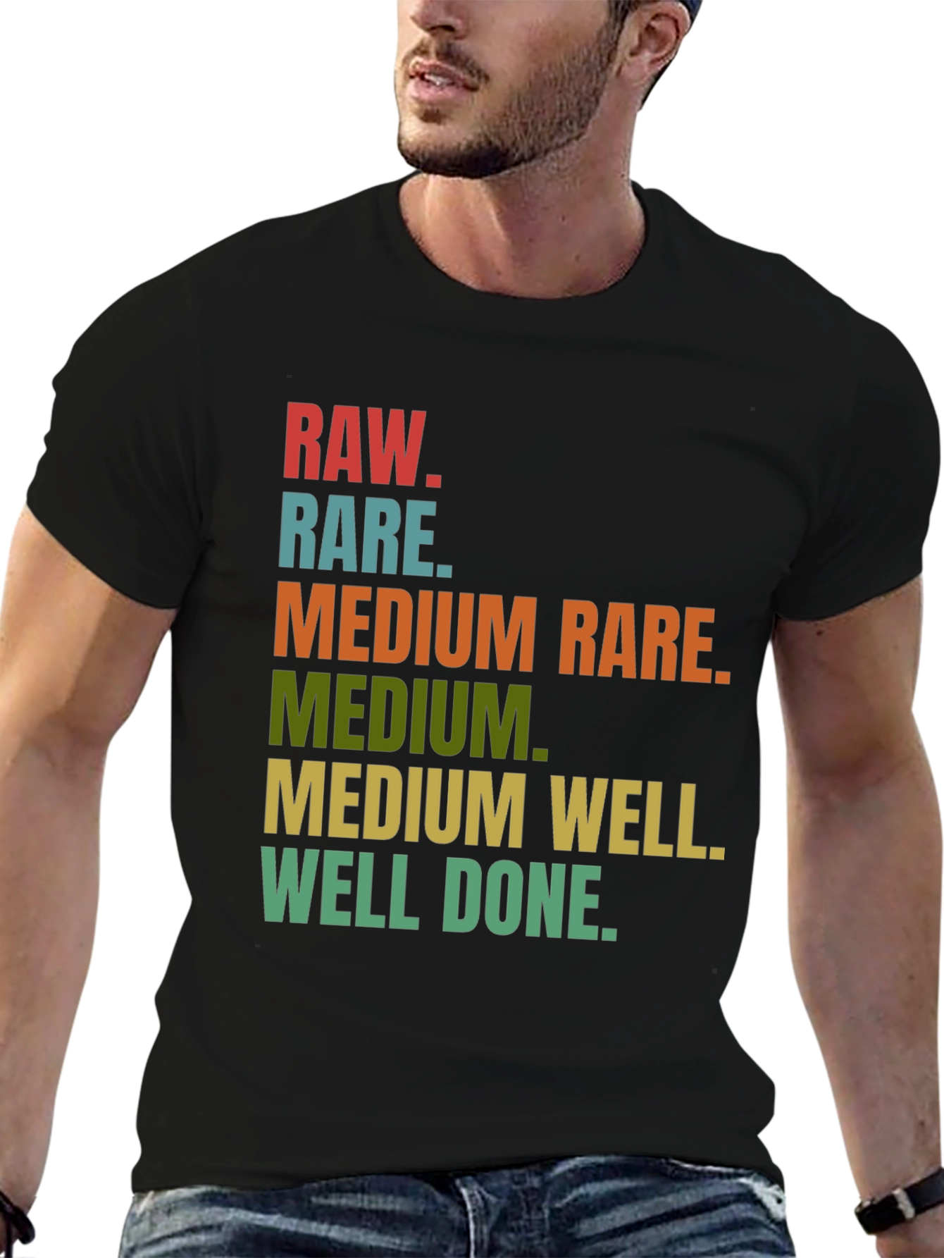 Steak Doneness T-Shirt - Funny Grilling Tee