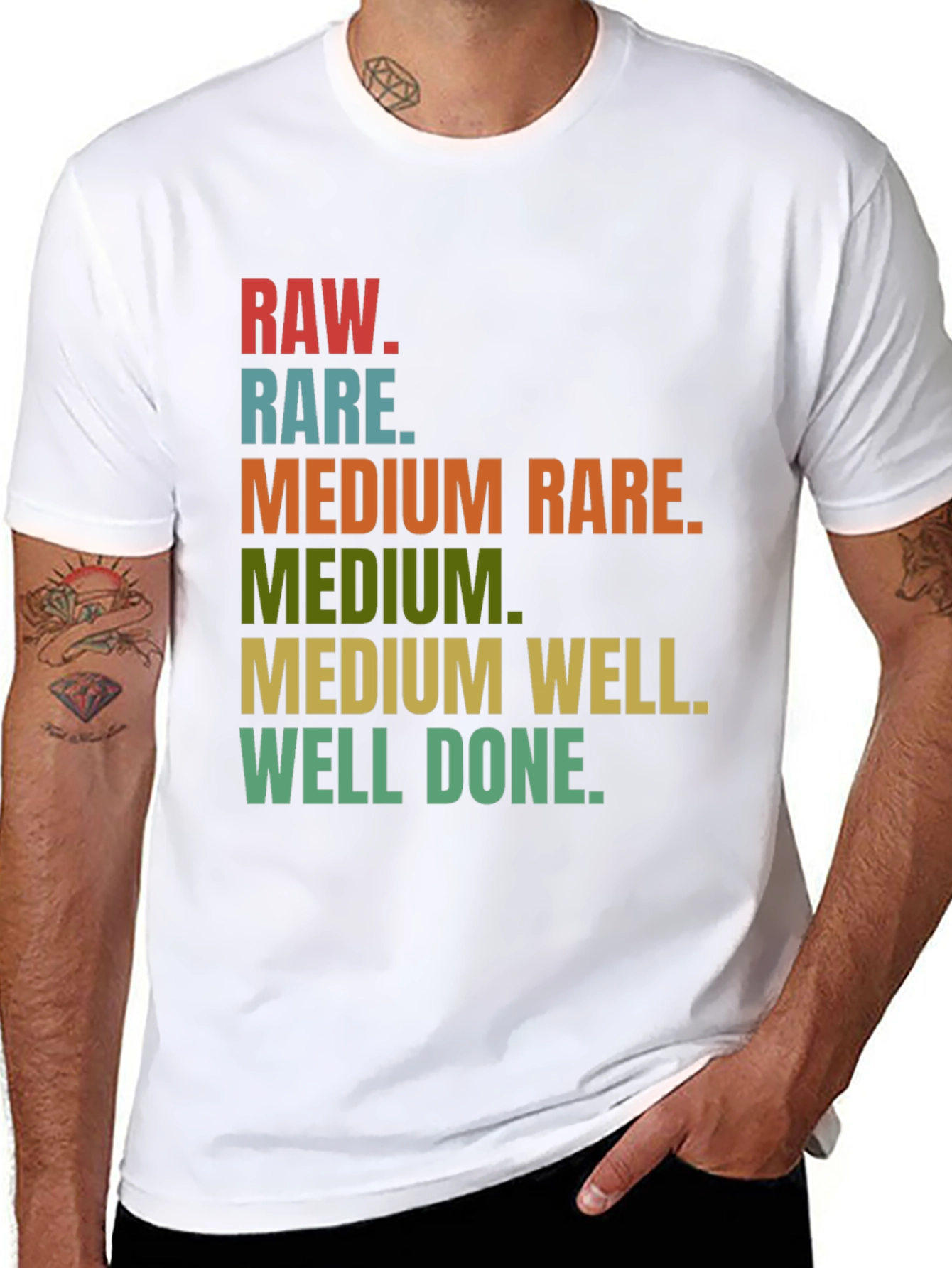 Steak Doneness T-Shirt - Funny Grilling Tee