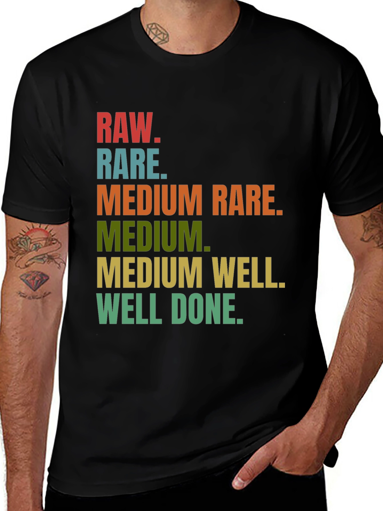 Steak Doneness T-Shirt - Funny Grilling Tee