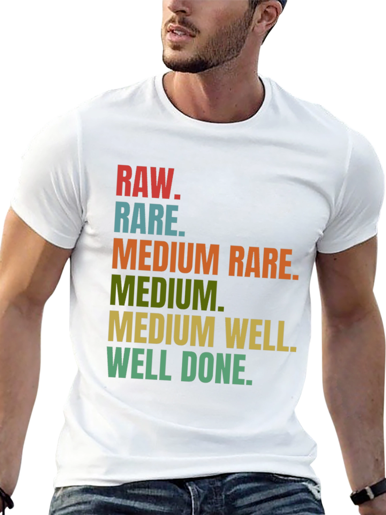 Steak Doneness T-Shirt - Funny Grilling Tee