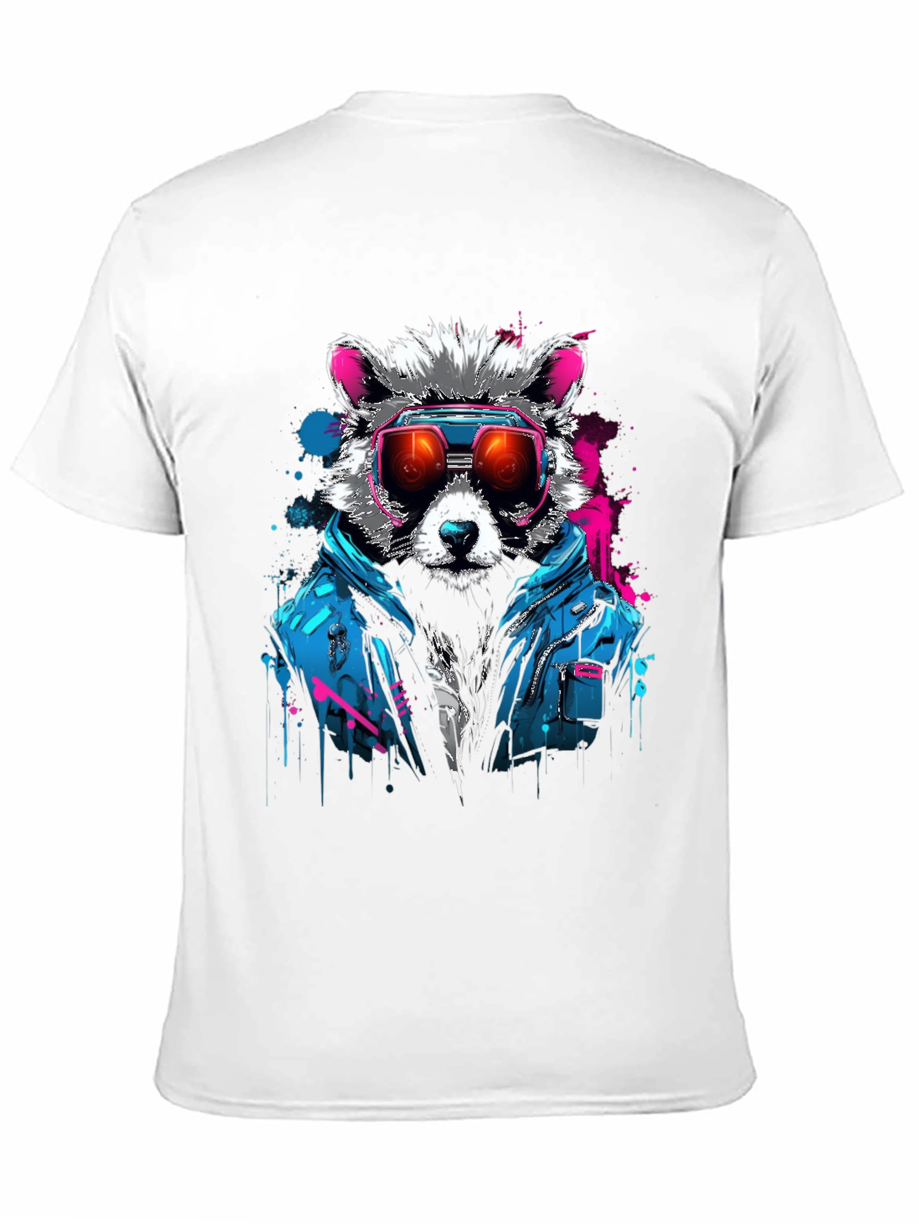 Raccoon Retro Wave Graphic T-Shirt