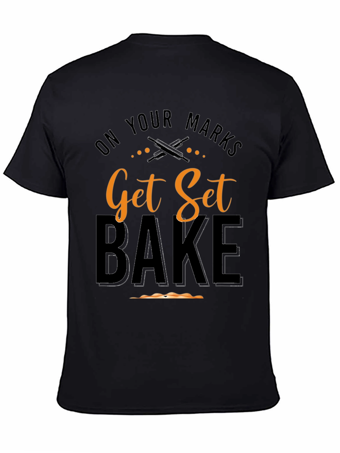 Get Set Bake Black T-Shirt