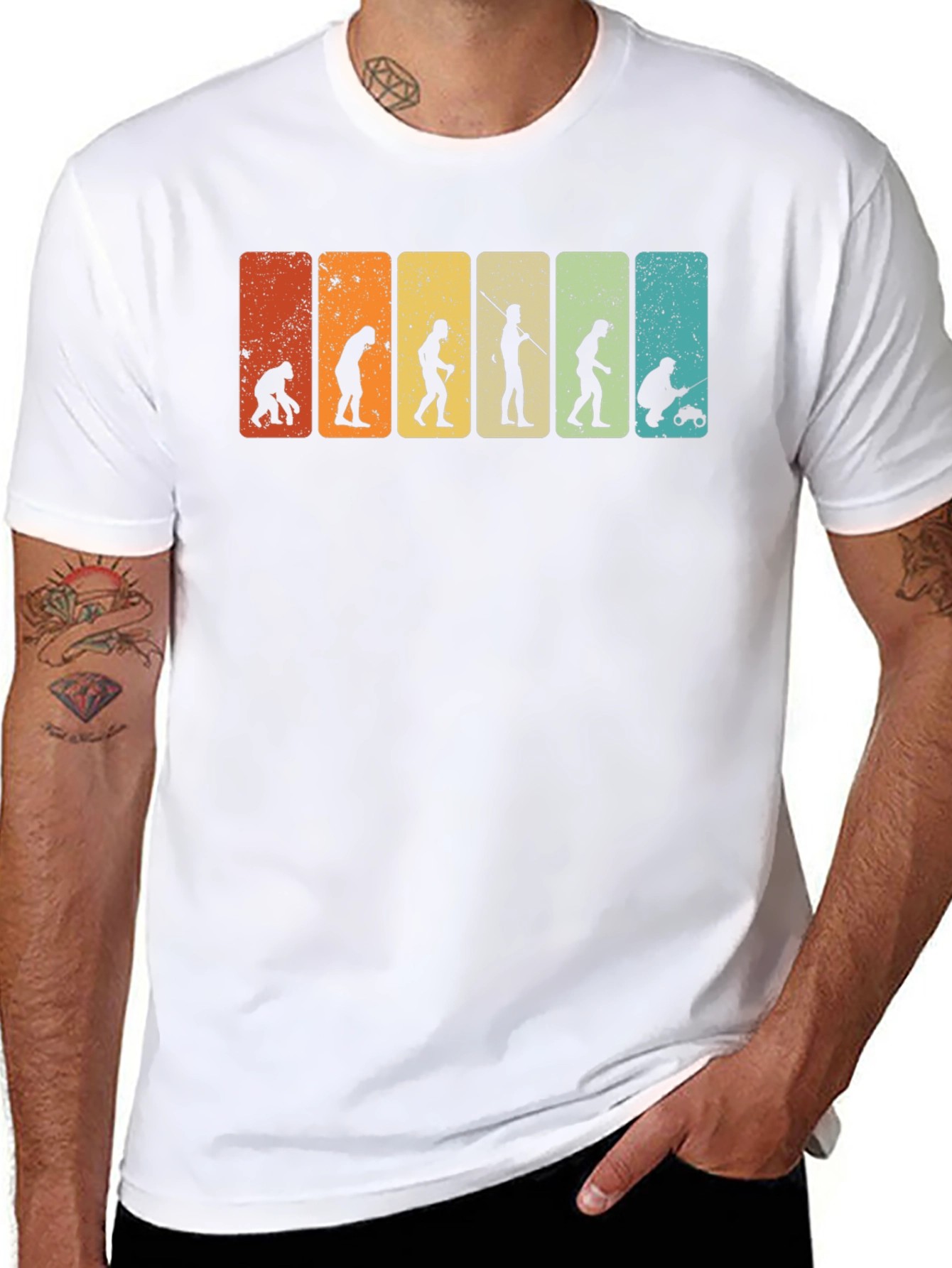 Evolution of Fishing T-Shirt | Mens Graphic Tee