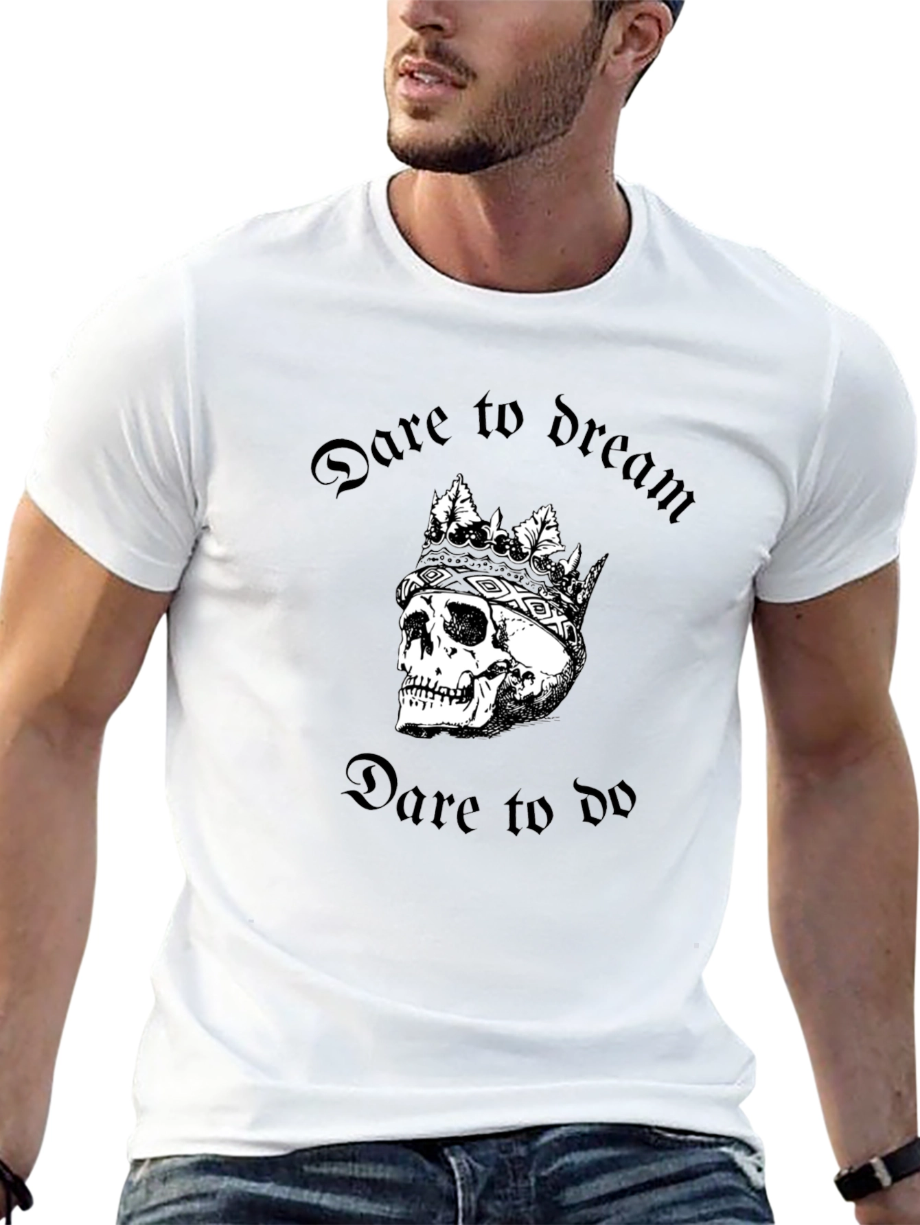 Dare to Dream Skull Tee - Gothic Style