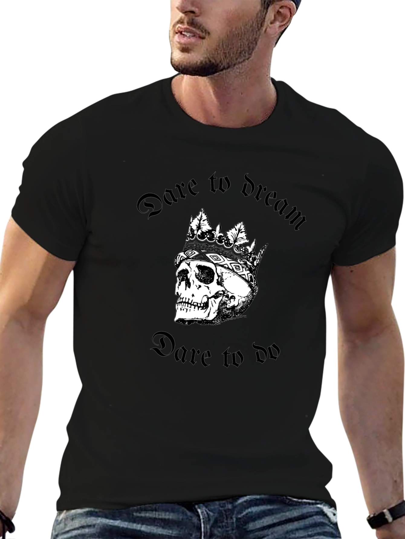 Dare to Dream Skull Tee - Gothic Style