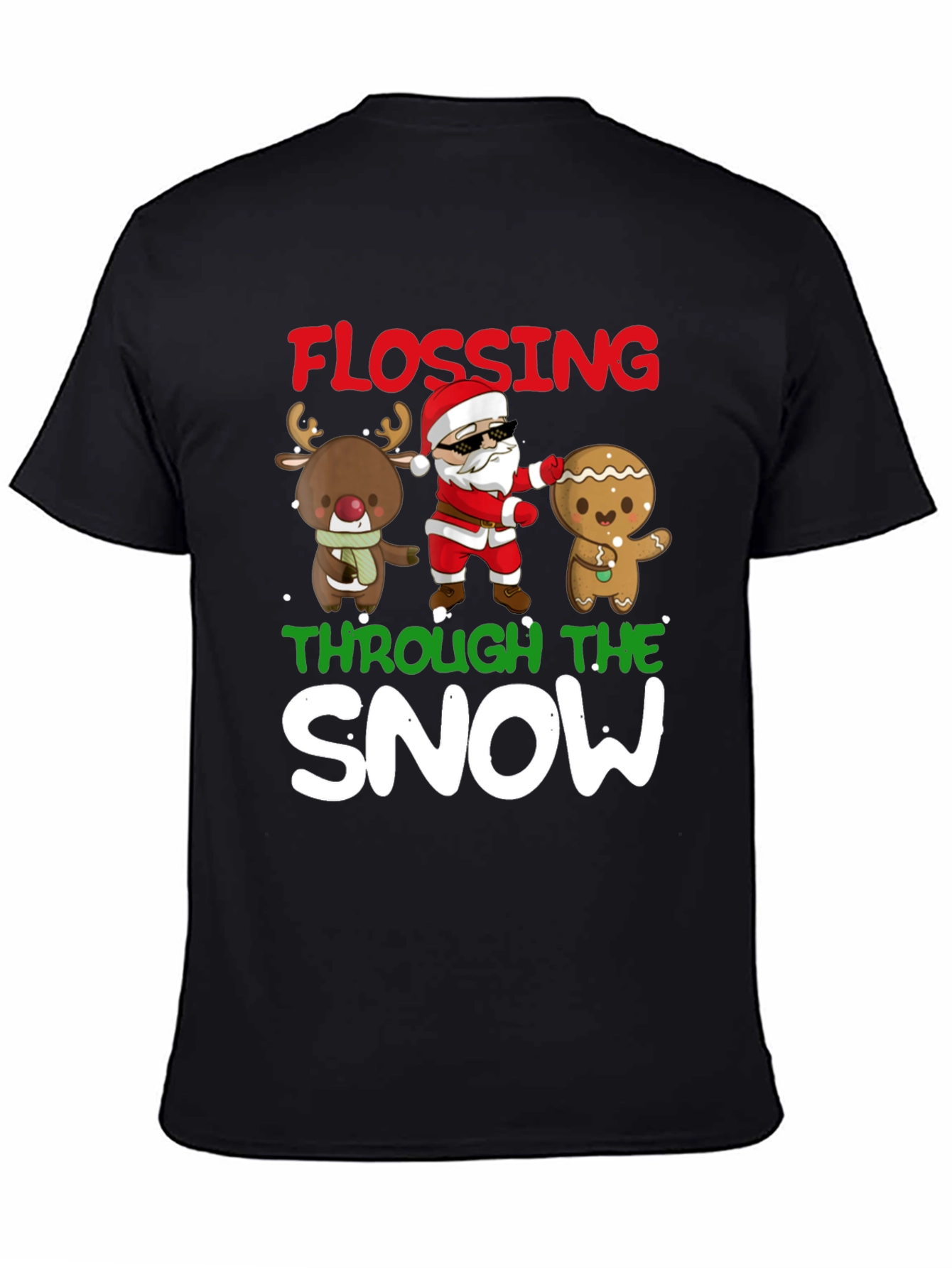 Flossing Through The Snow Holiday T-Shirt