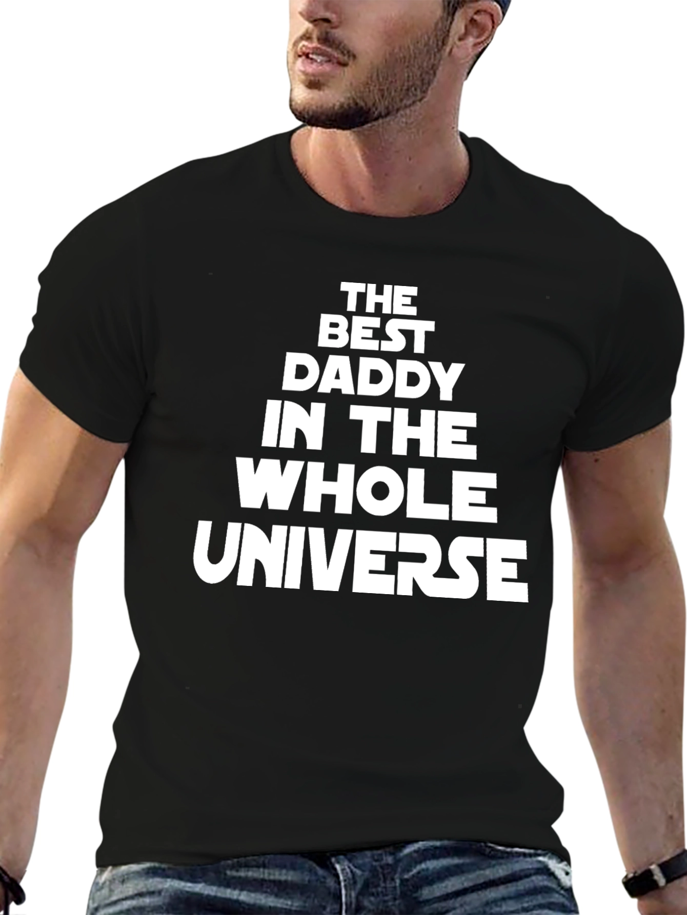 Best Daddy in the Universe Mens Black T-Shirt