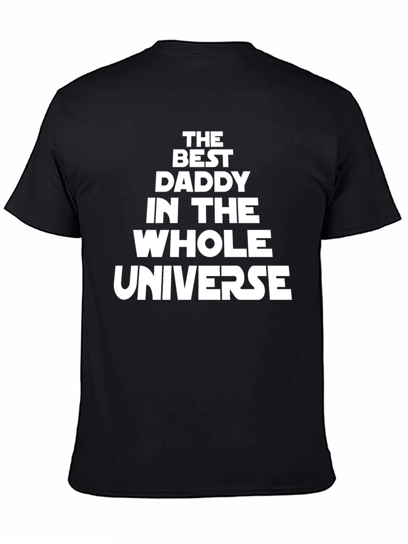 Best Daddy in the Universe Mens Black T-Shirt