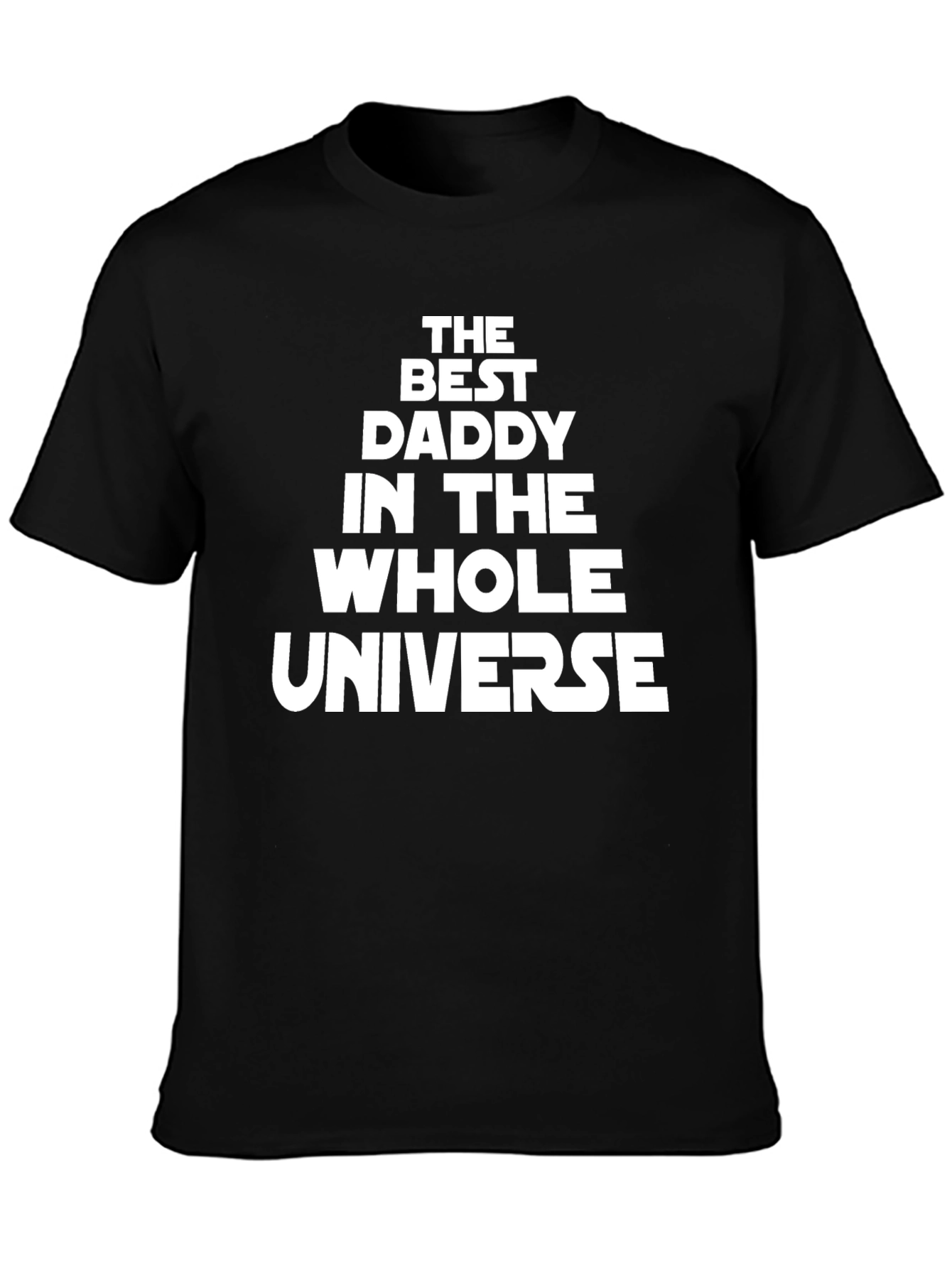 Best Daddy in the Universe Mens Black T-Shirt