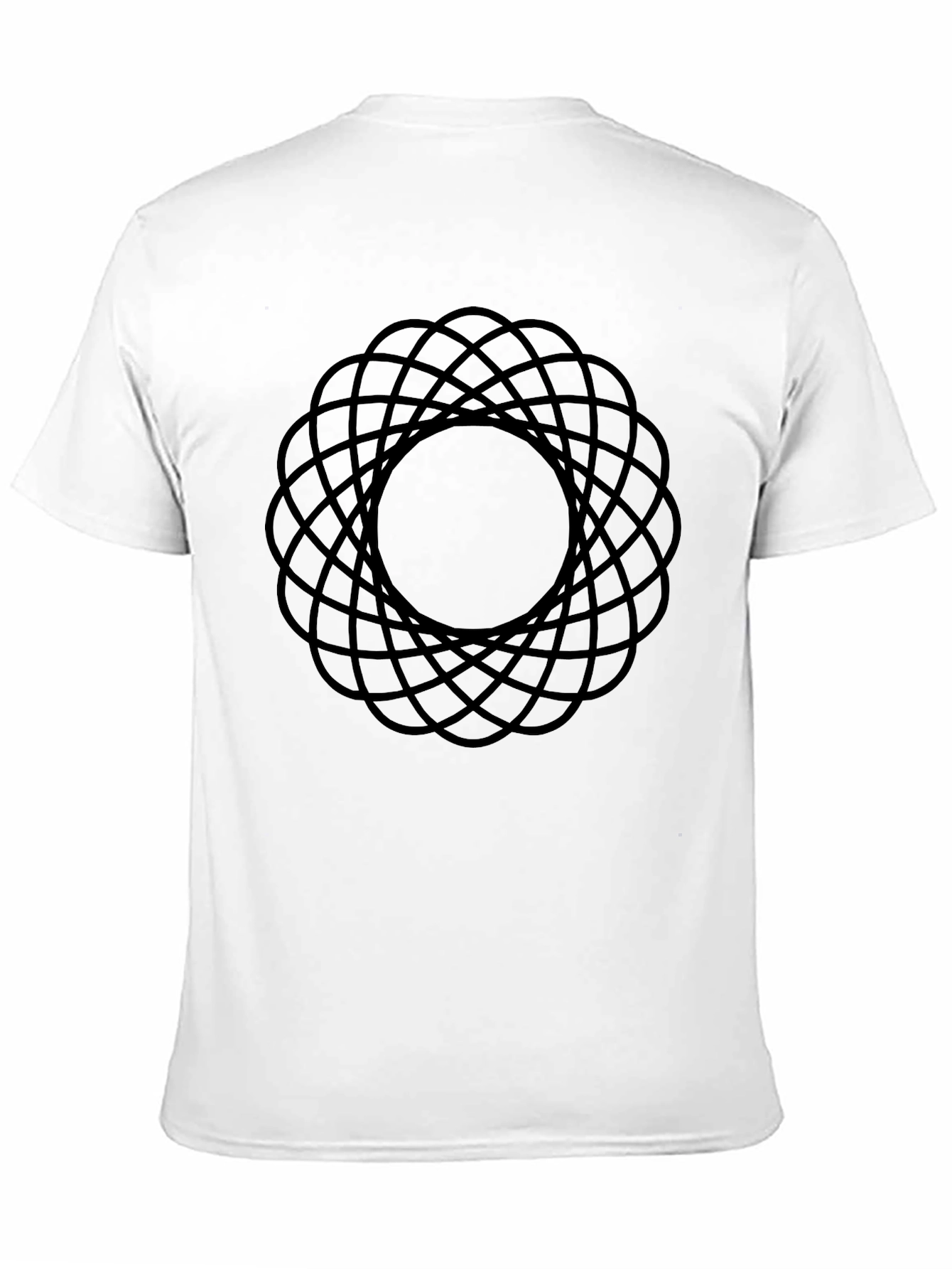 Abstract Geometric Pattern T-Shirt - Modern Black Tee
