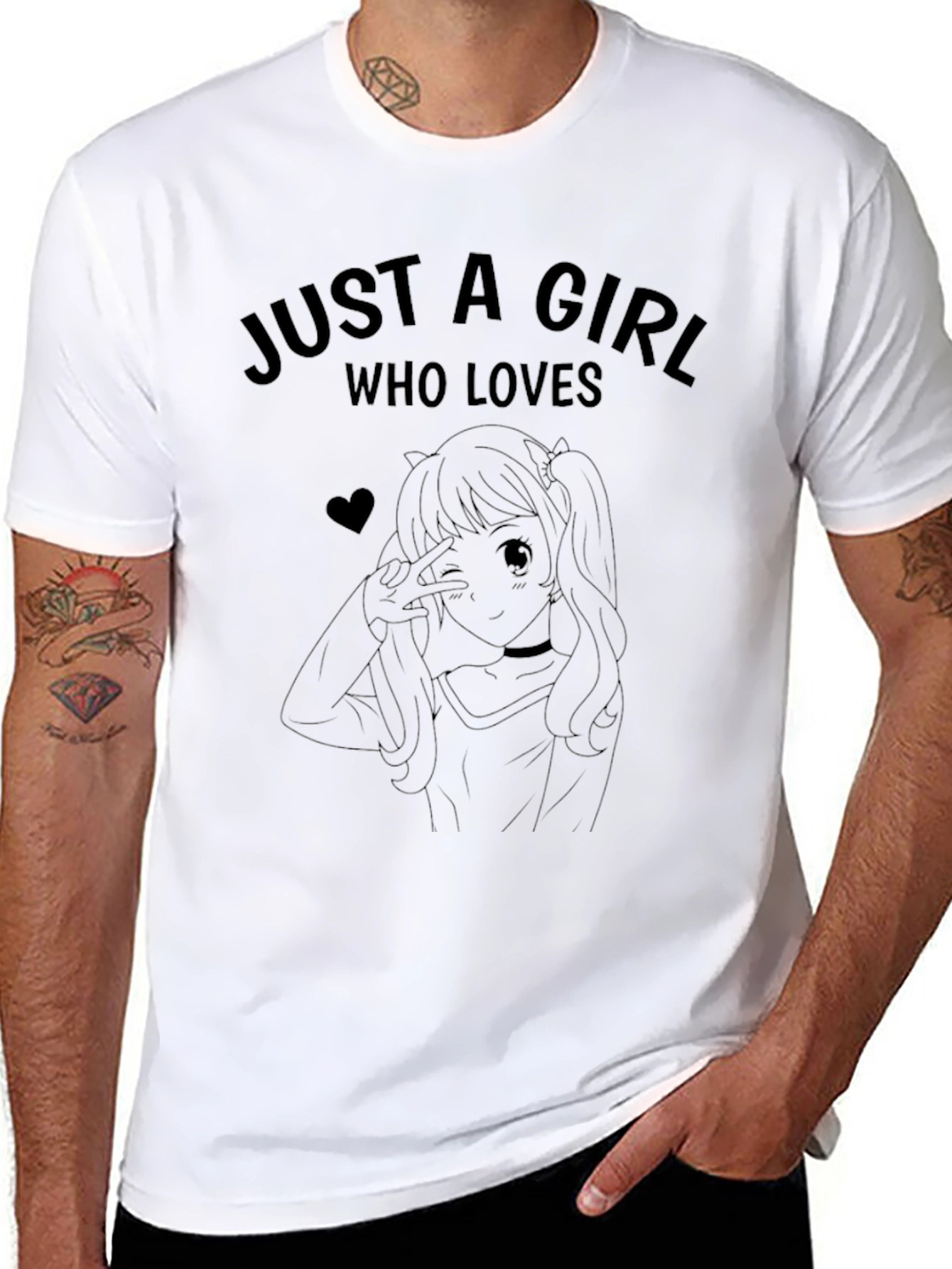 Anime Girl Lover T-Shirt - Cute Manga Style Tee