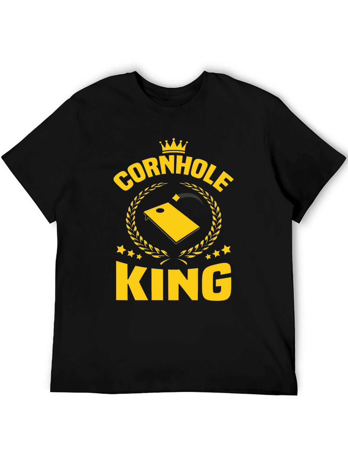 Cornhole King Graphic T-Shirt - Black
