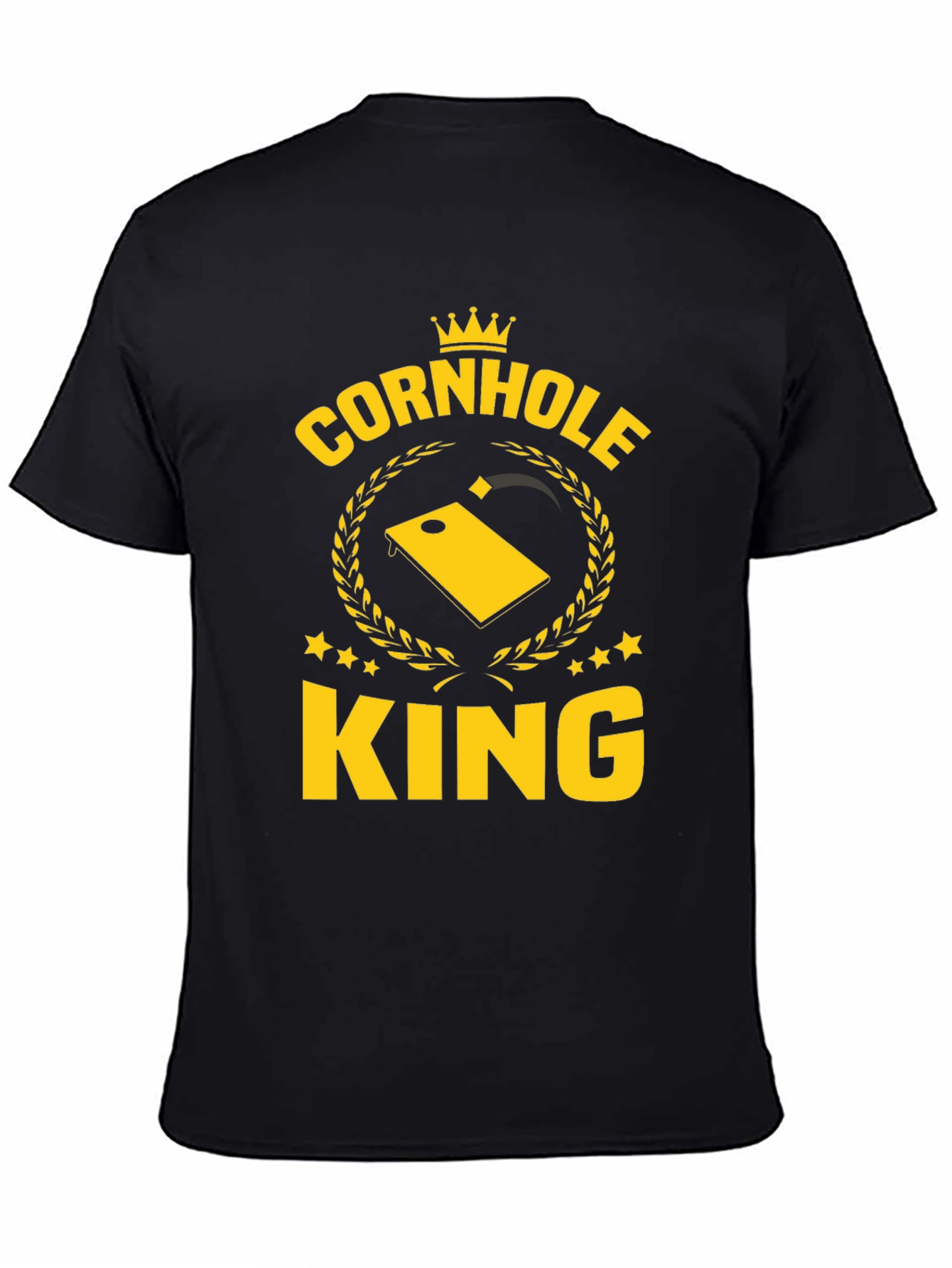Cornhole King Graphic T-Shirt - Black