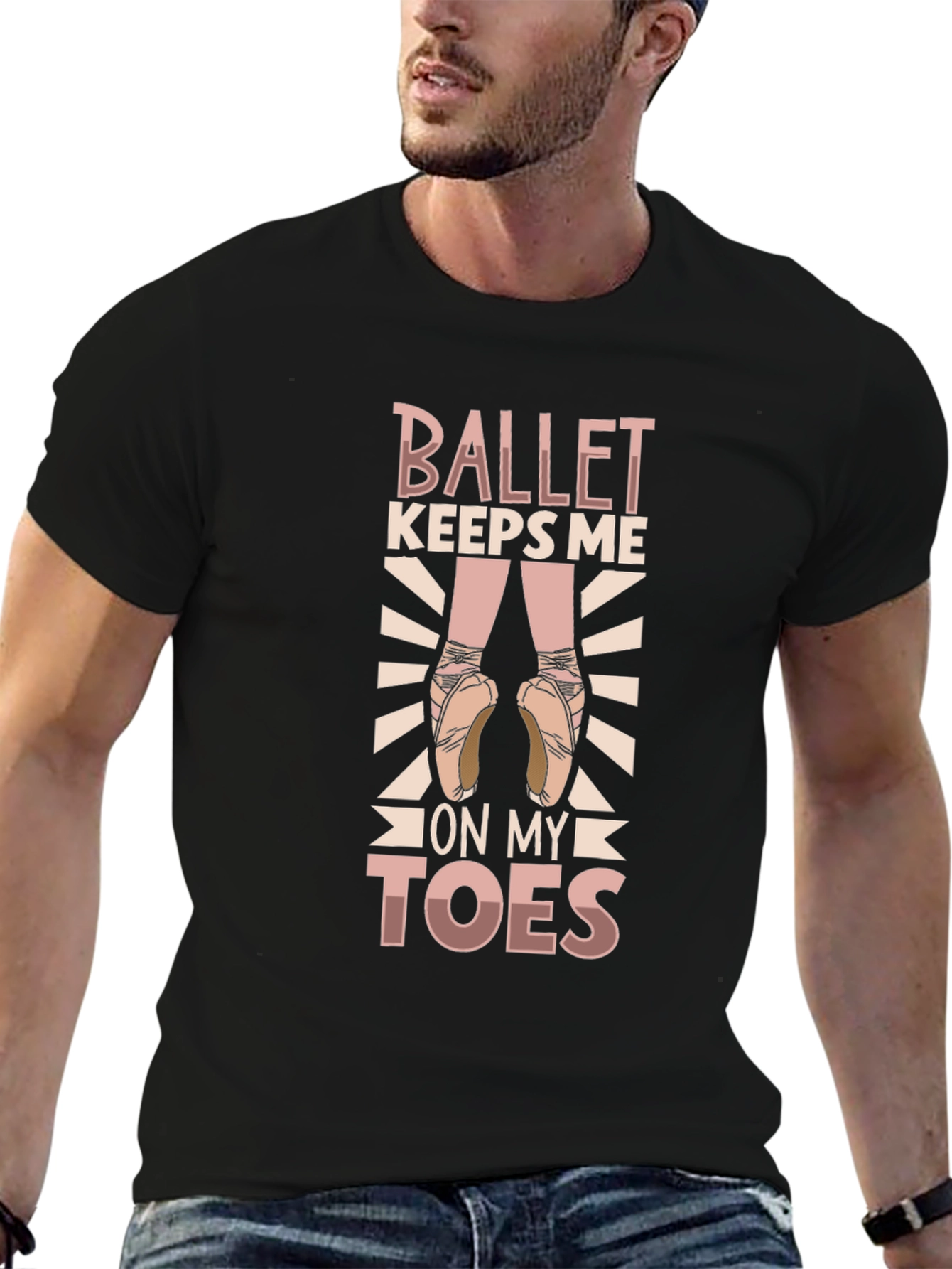 Ballet Keeps Me On My Toes Graphic Tee