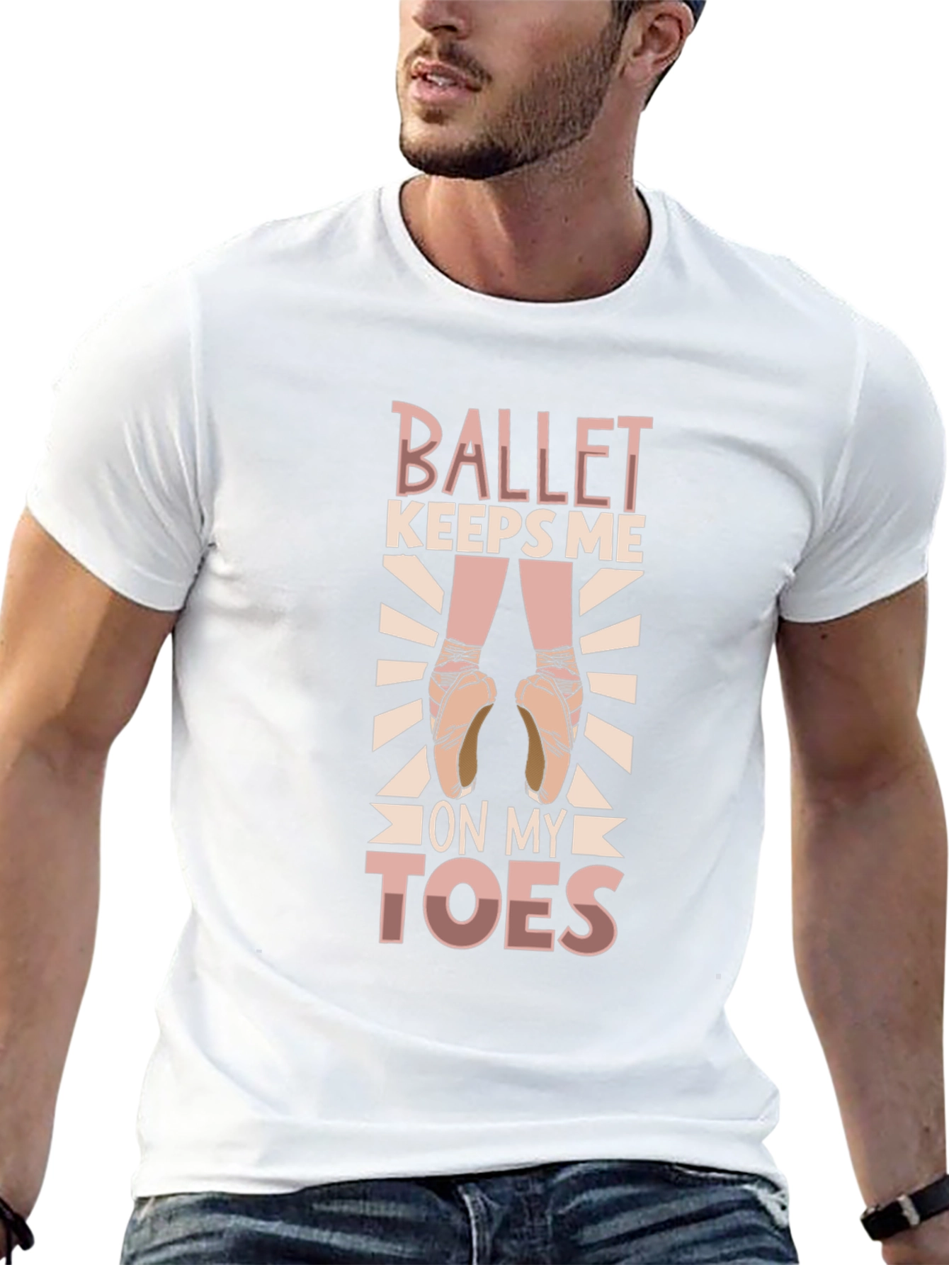 Ballet Keeps Me On My Toes Graphic Tee