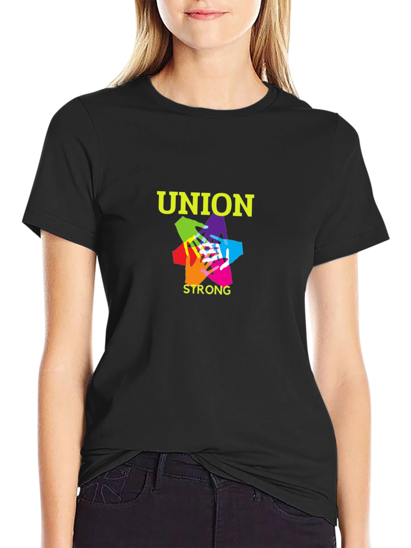 Union Strong Graphic T-Shirt - Black