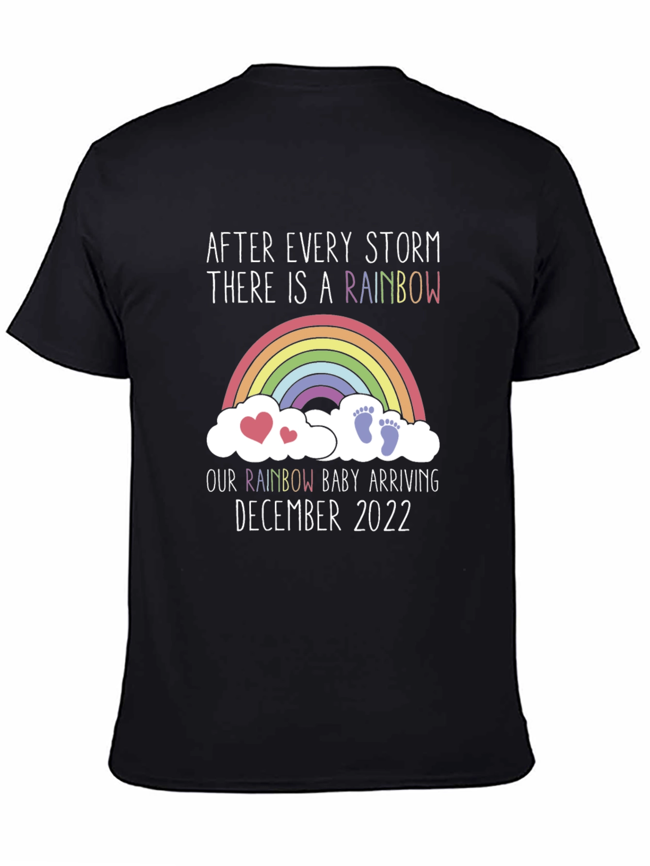 Rainbow Baby Arrival December 2022 T-Shirt
