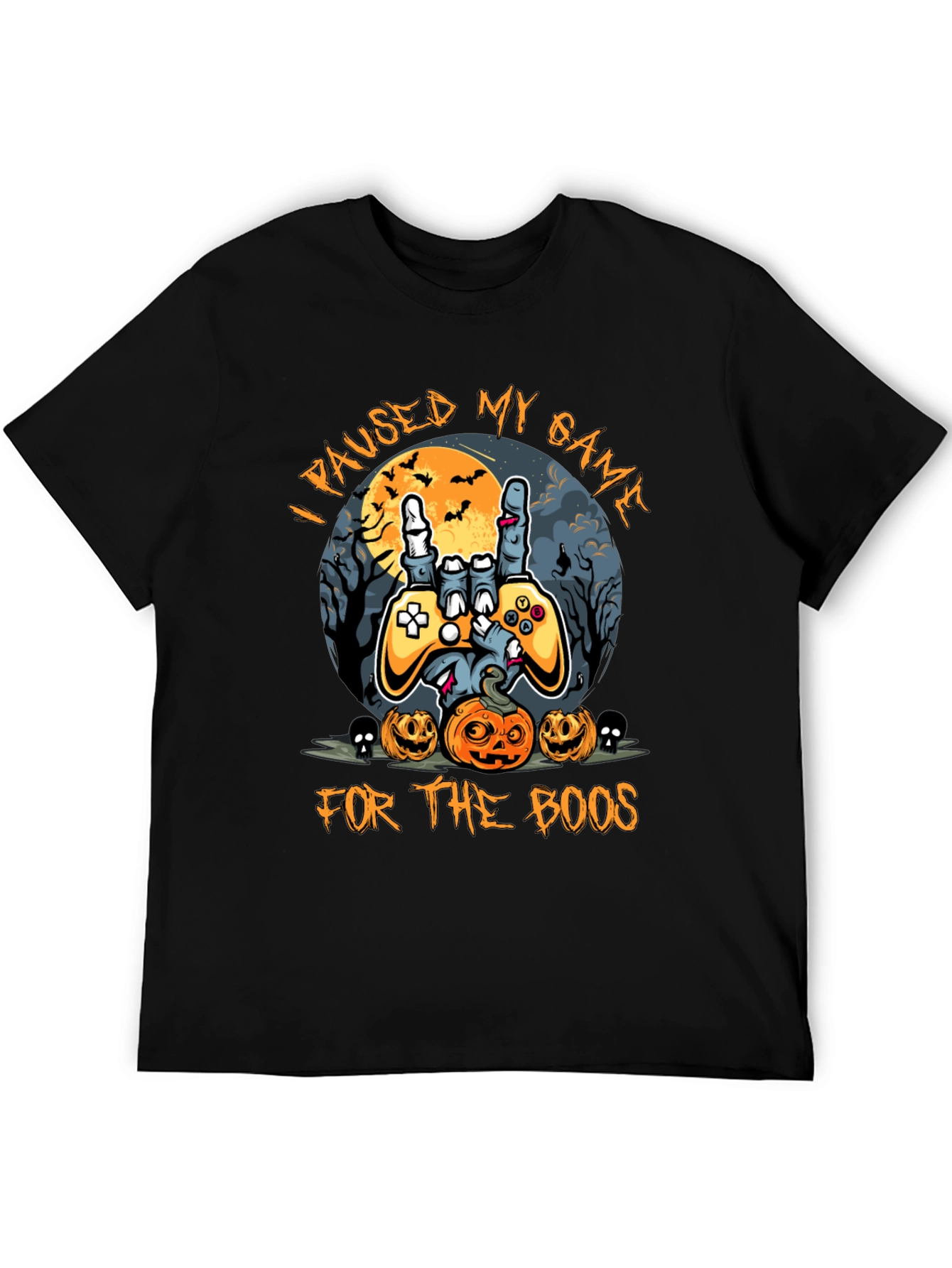 Halloween Gamer T-Shirt - Paused My Game