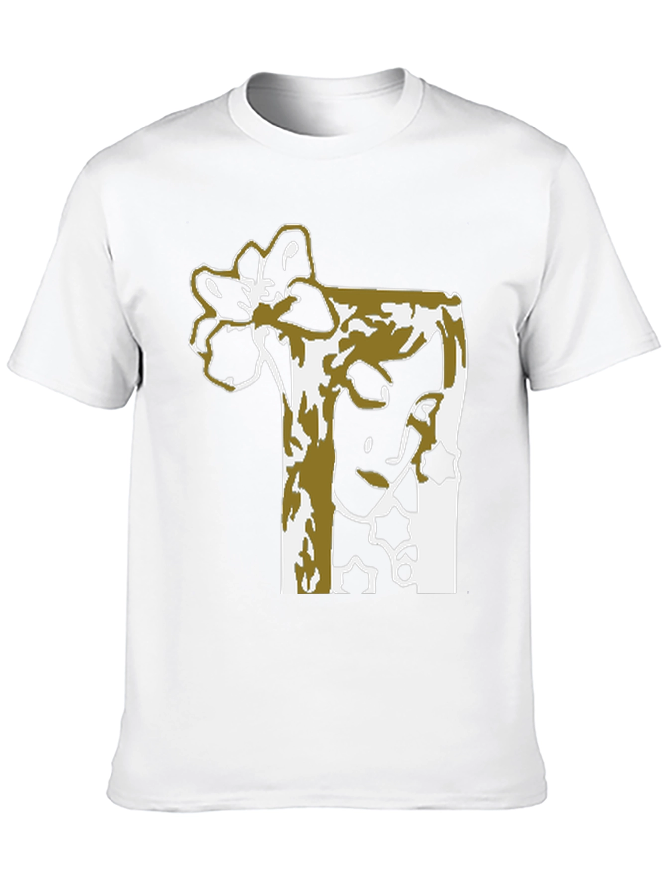 Abstract Floral Graphic Tee - Black Unisex