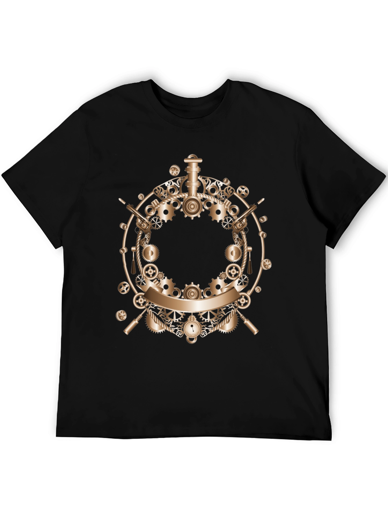 Steampunk Gears Graphic T-Shirt - Unique Design