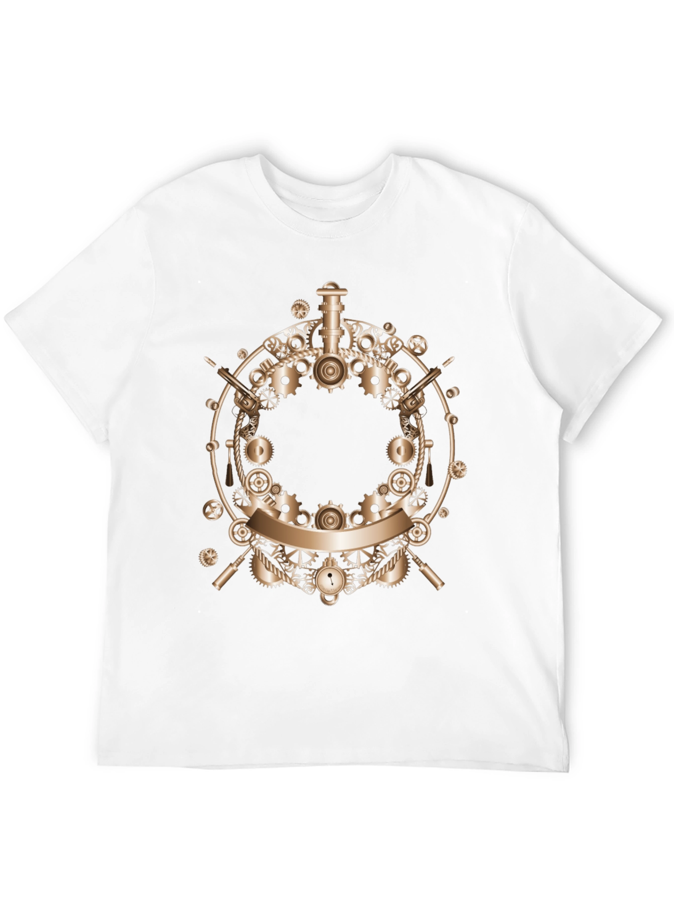 Steampunk Gears Graphic T-Shirt - Unique Design