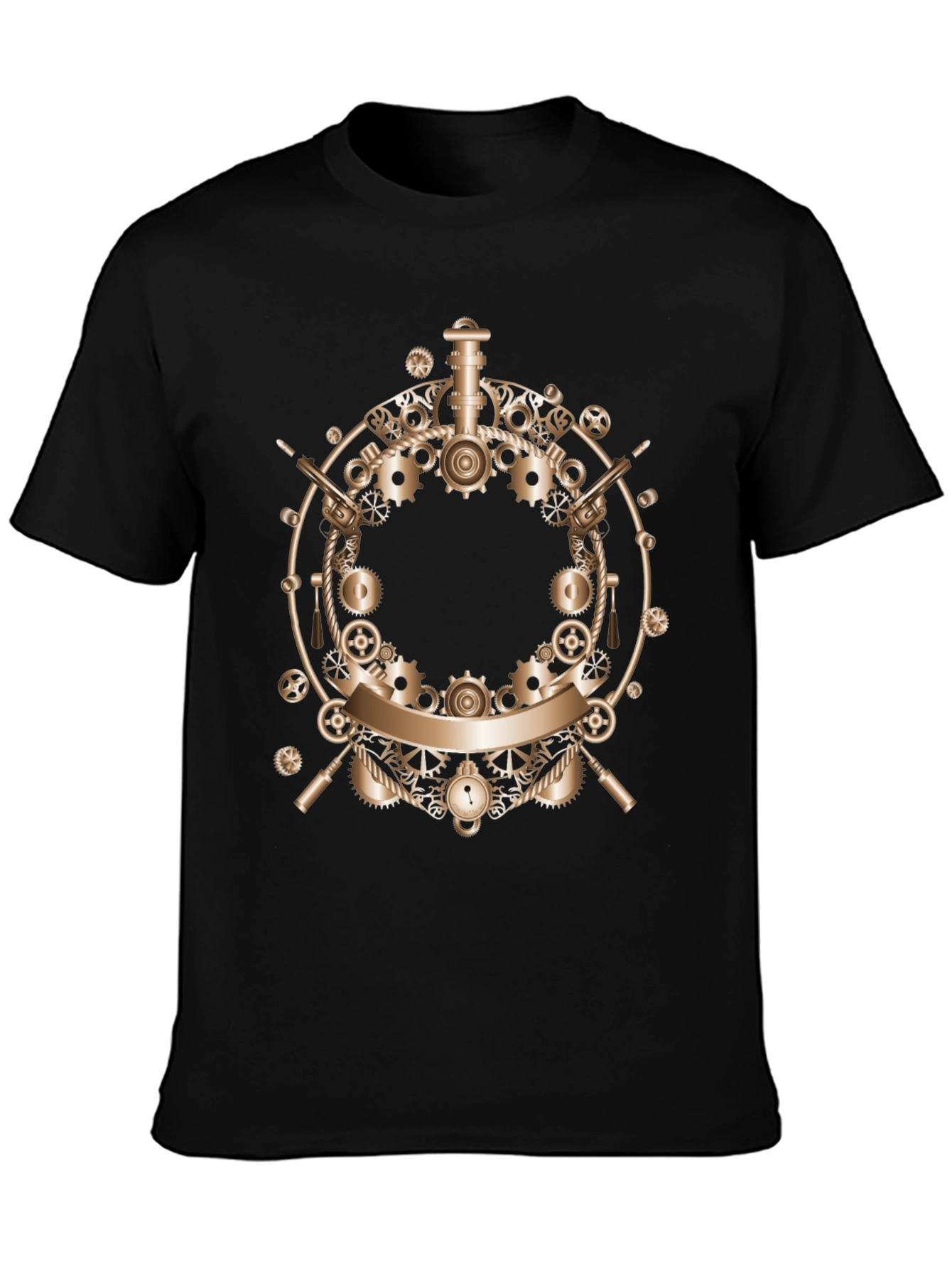 Steampunk Gears Graphic T-Shirt - Unique Design
