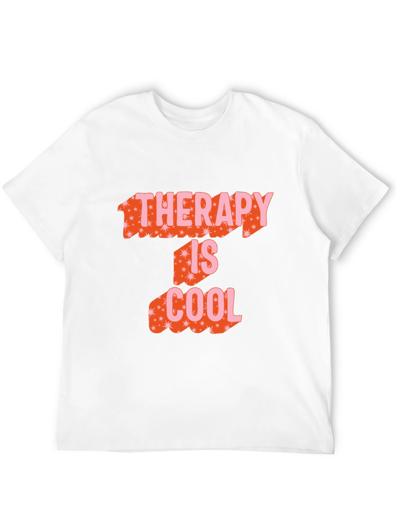 Therapy is Cool Graphic Tee - Trendy Black T-Shirt