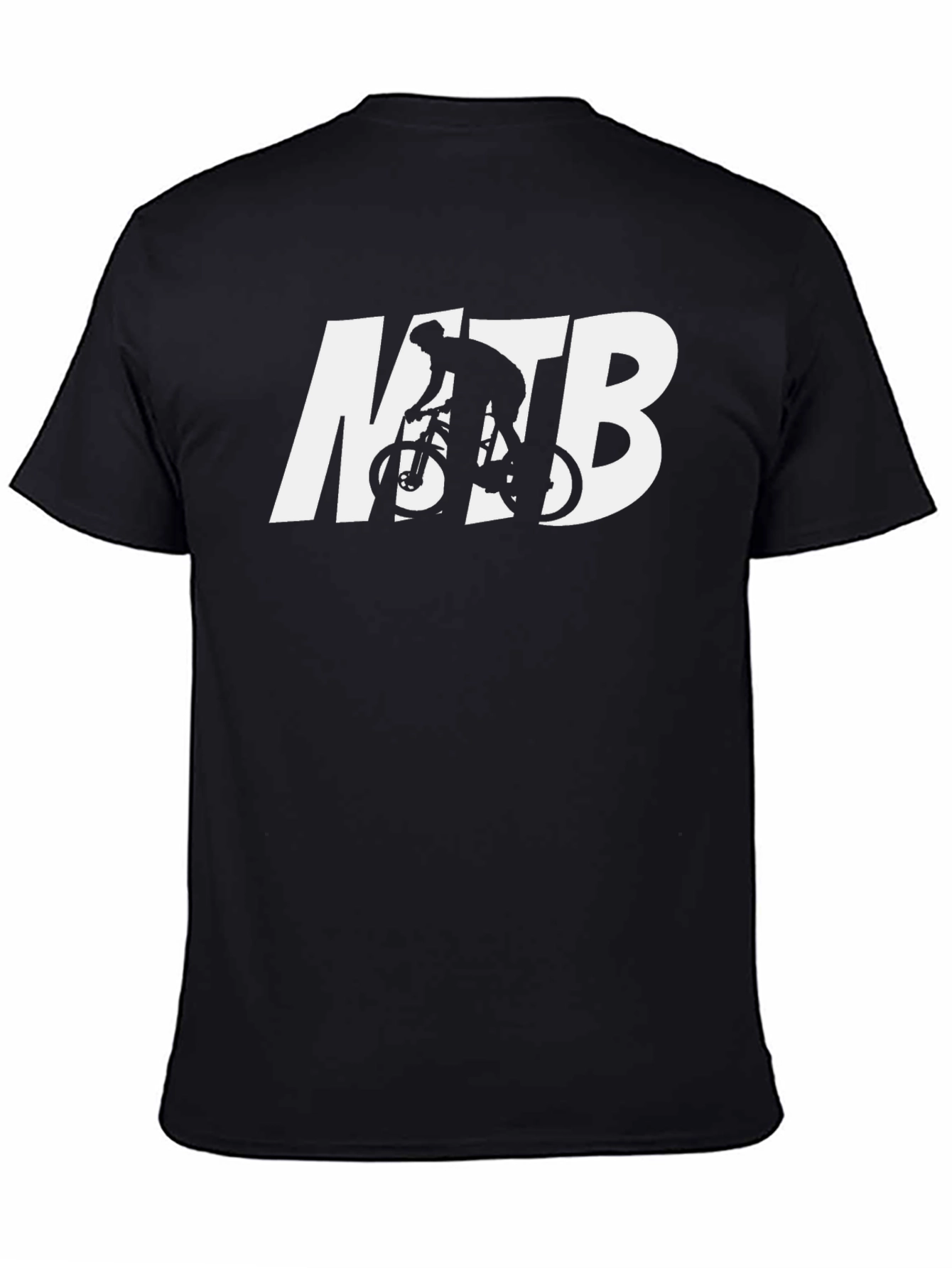 MTB Cyclist Graphic Tee - Black