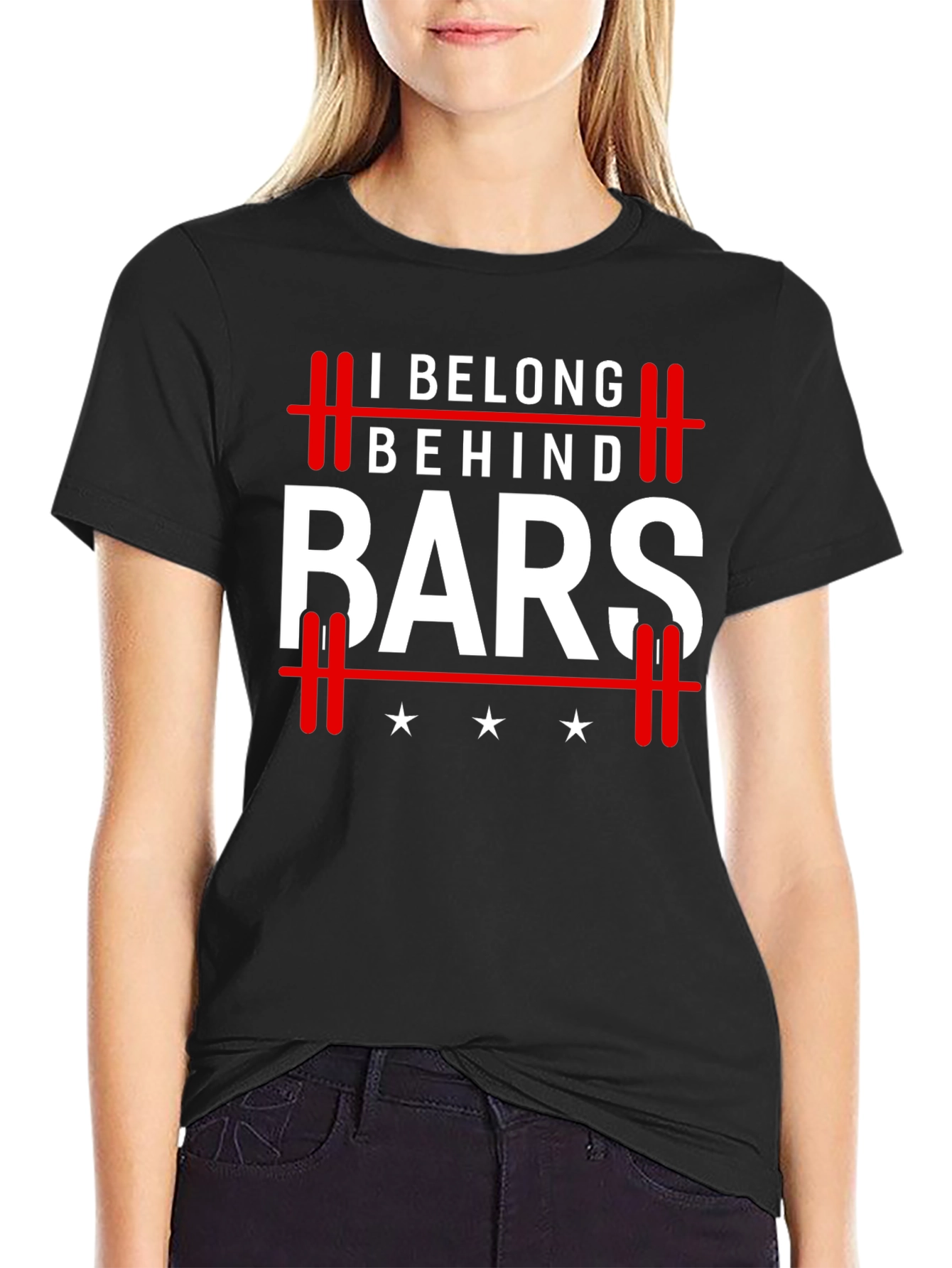 I Belong Behind Bars Graphic T-Shirt