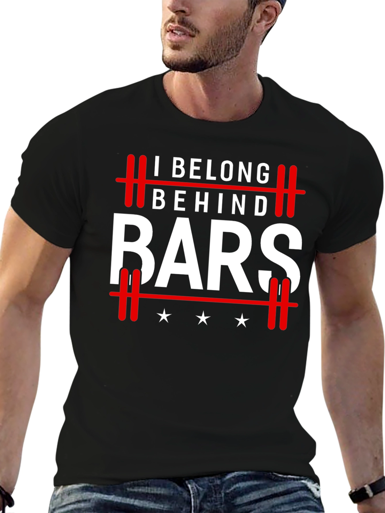 I Belong Behind Bars Graphic T-Shirt